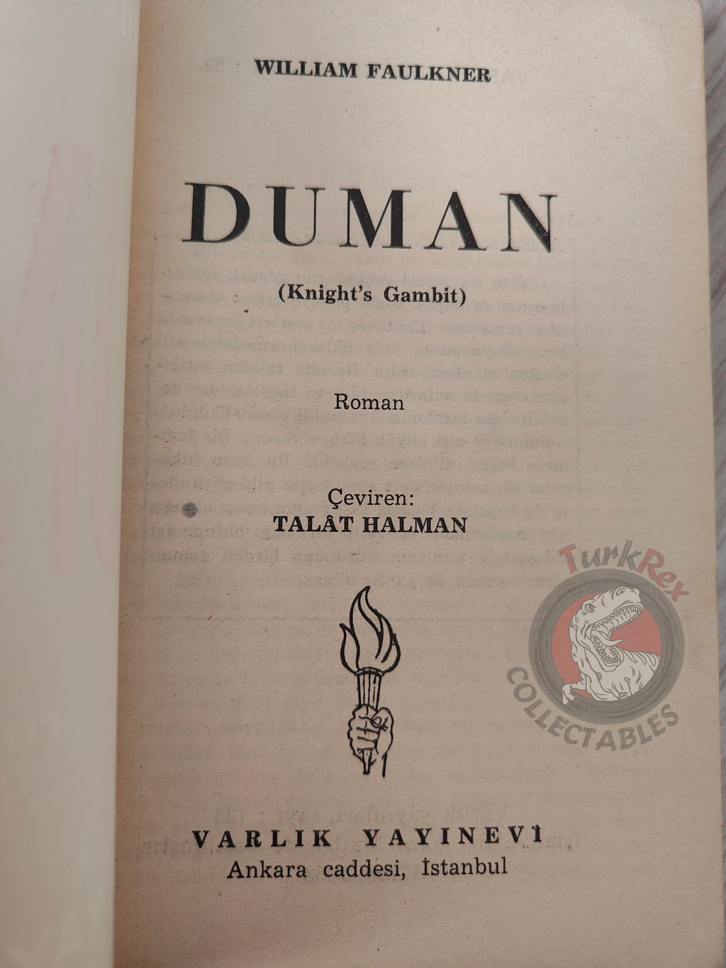 William Faulkner – Knight's Gambit 1952 1st Turkish Book Turkey