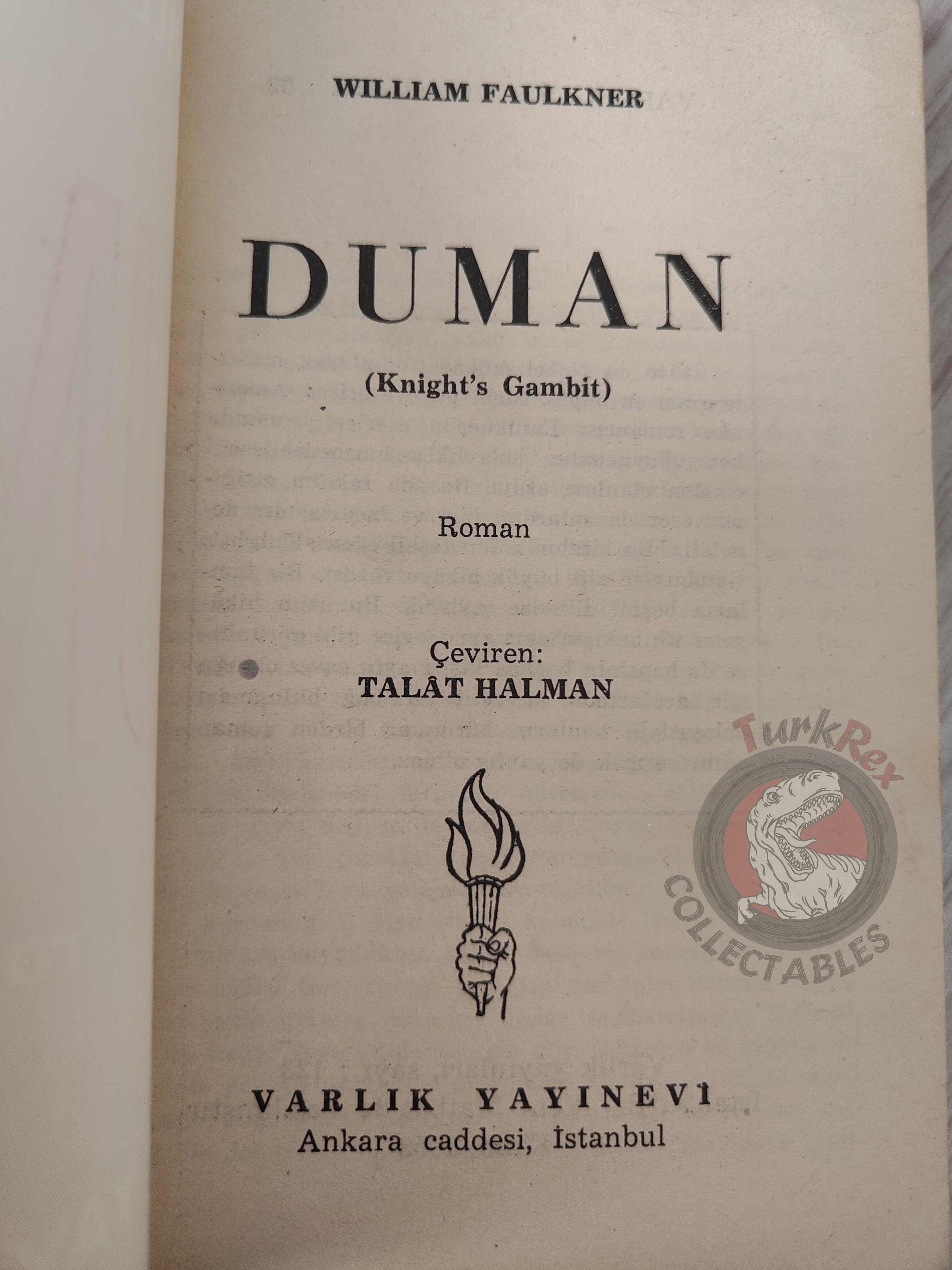 William Faulkner – Knight's Gambit 1952 1st Turkish Book Turkey