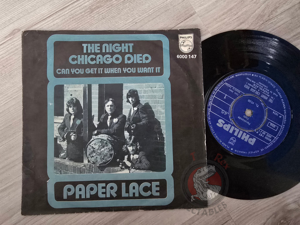 Paper Lace – The Night Chicago Died 7" Turkish Pressing Vinyl Turkey Edition