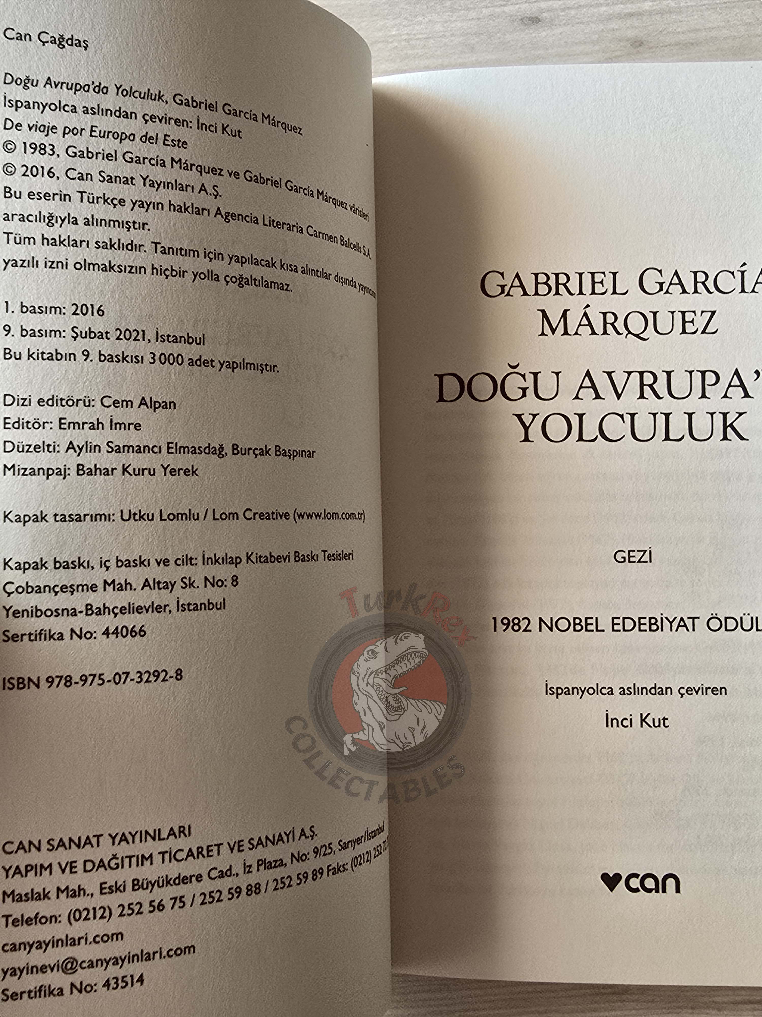 Gabriel García Márquez – De Viaje Por Europa Del Este 2021 Turkish Book Turkey
