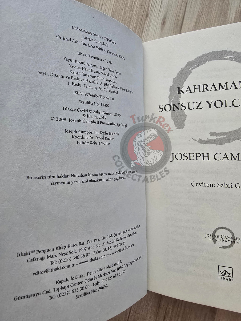 Joseph Campbell – The Hero with a Thousand Faces 2017 1st Turkish Book Turkey