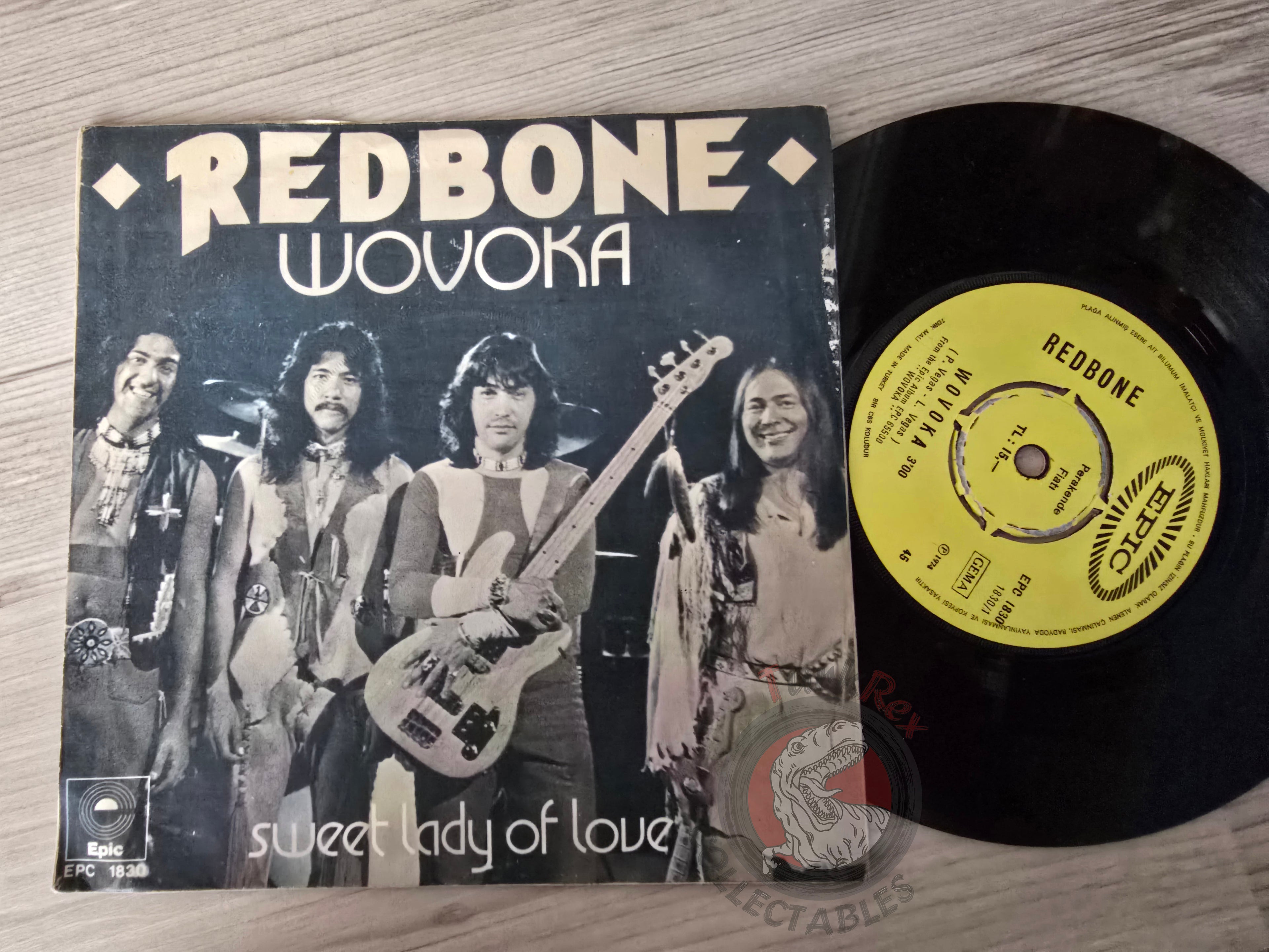 Redbone – Wovoka 7" Promo Turkish Pressing Vinyl Turkey Edition