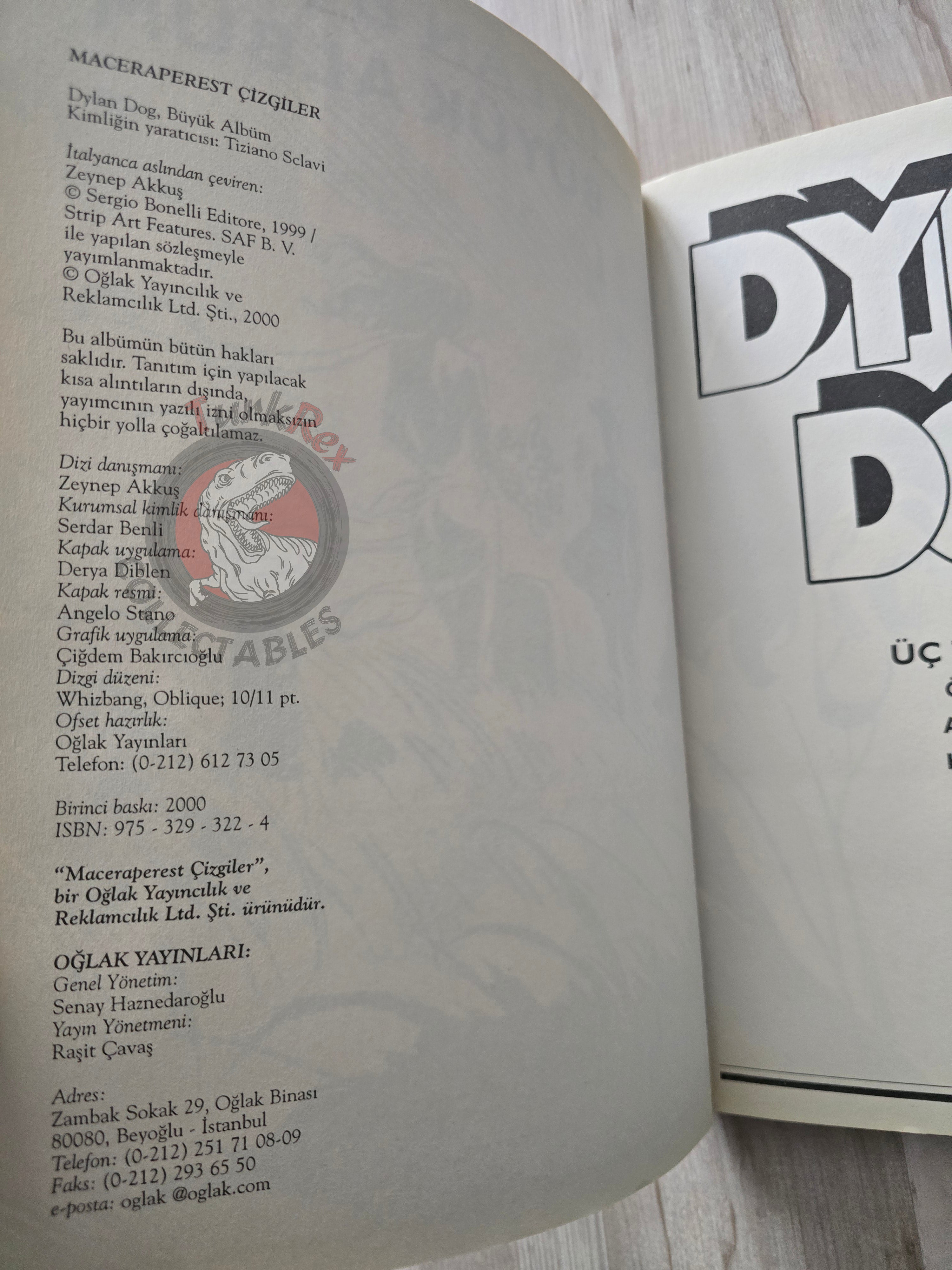 Dylan Dog Gigante #1 2000 Turkish Comic Turkey Totentanz