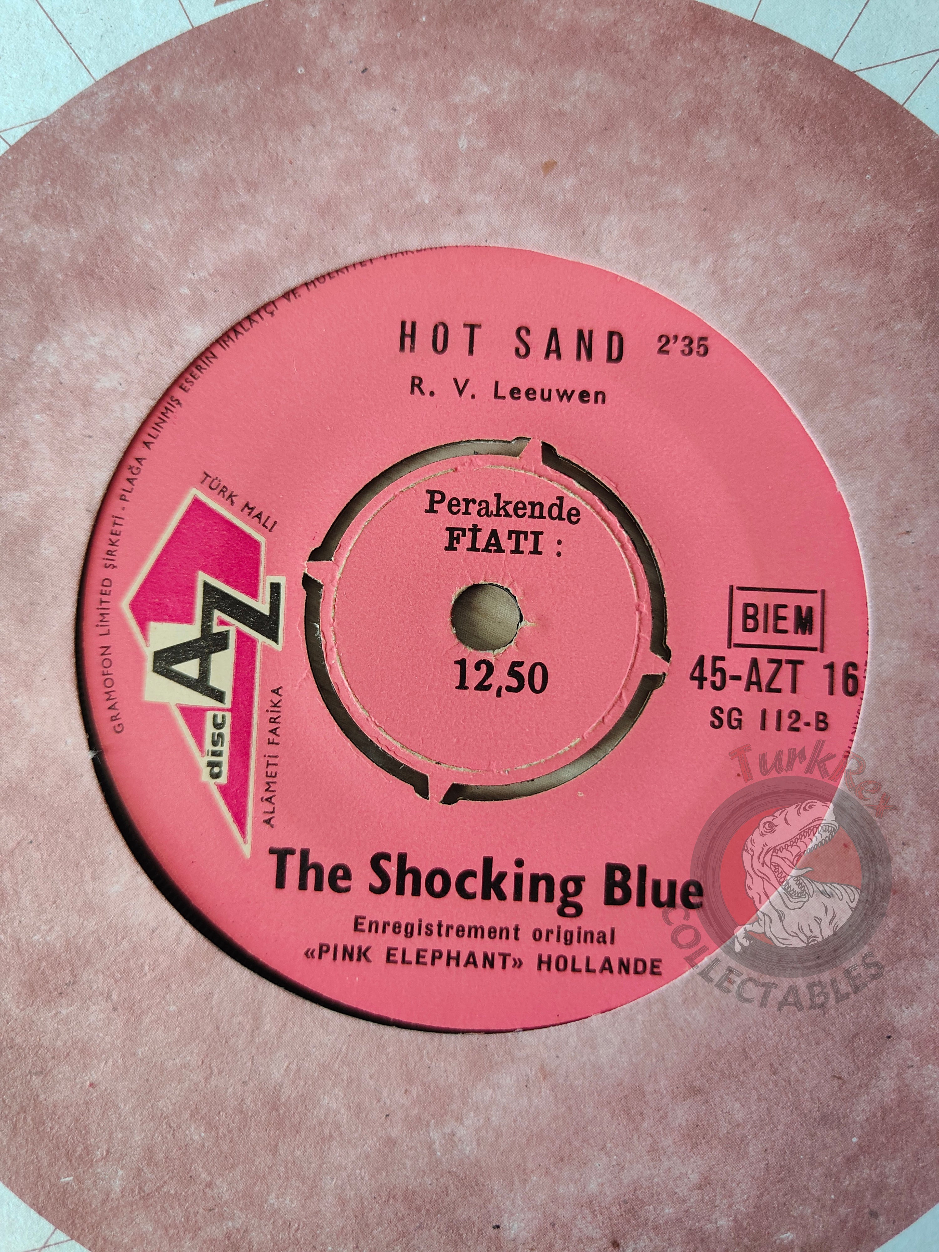 Shocking Blue – Venus / Hot Sand 7" Turkish Pressing Vinyl Turkey Edition 1