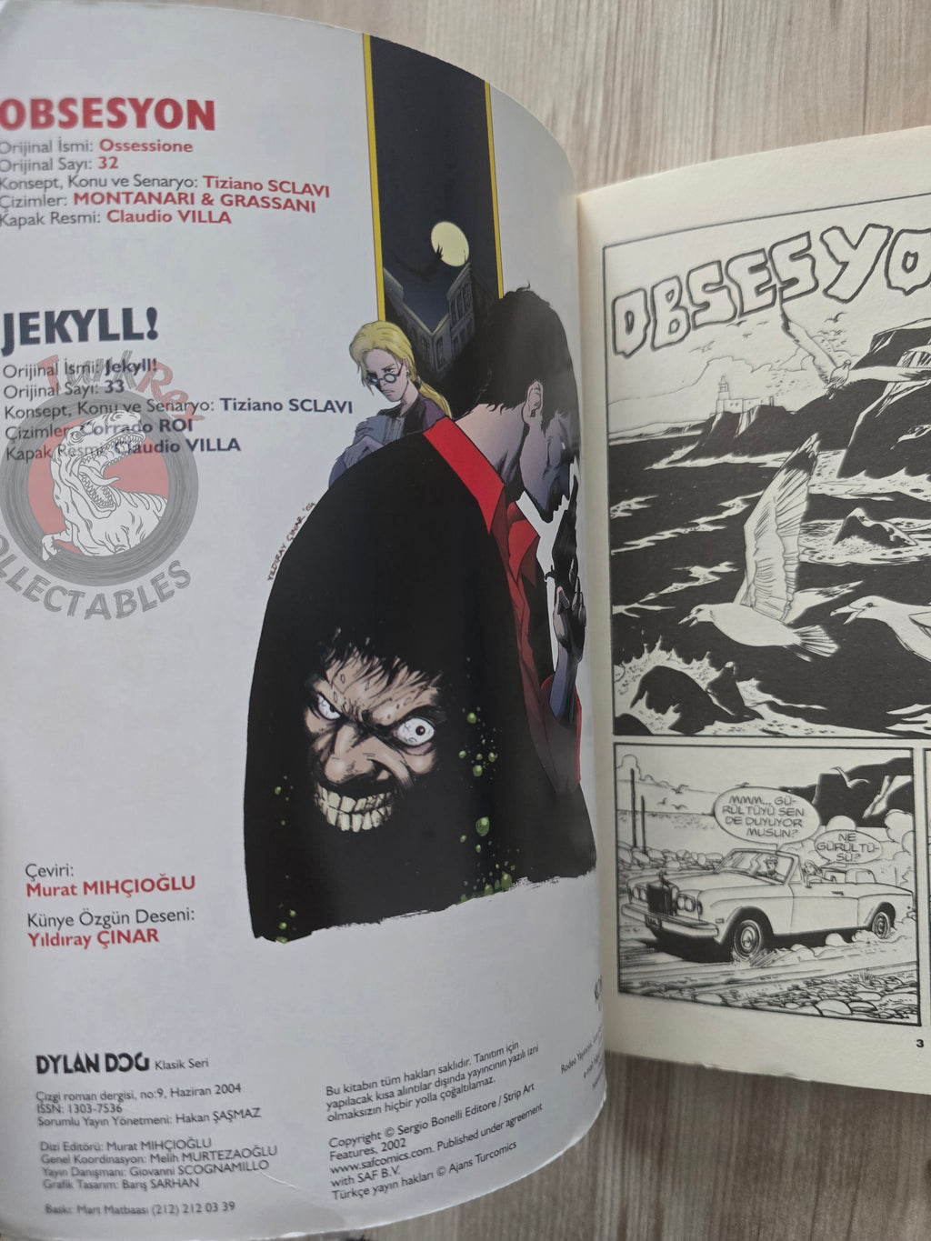 Dylan Dog #9 2004 Turkish Comic Turkey Ossessione #32 #33