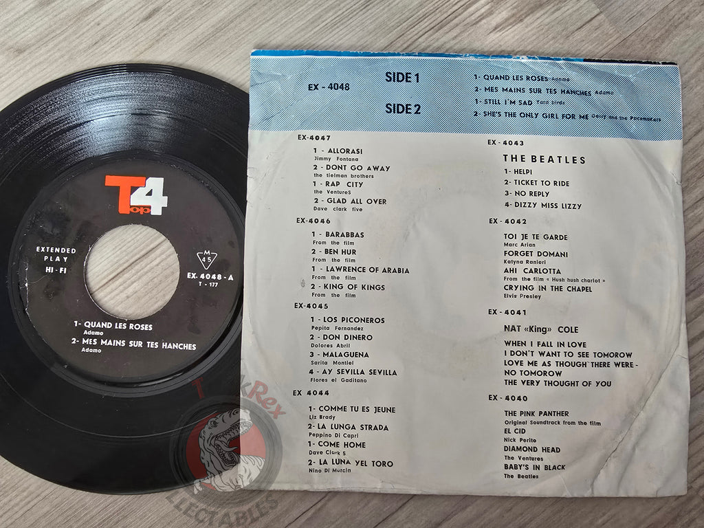The Yardbirds / Adamo / Gerry & The Pacemakers 7" Iran Pressing Vinyl Iranian Edition