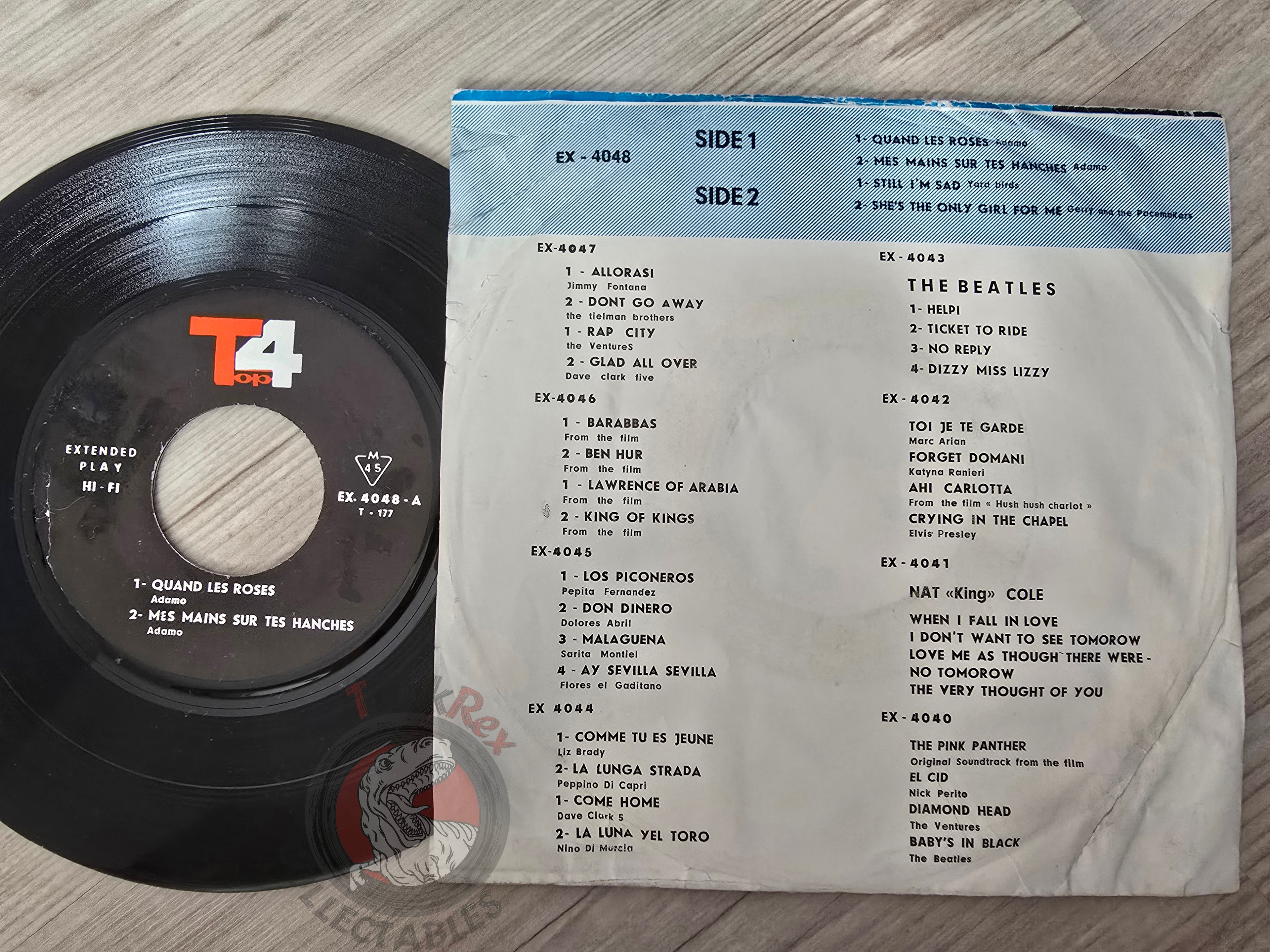 The Yardbirds / Adamo / Gerry & The Pacemakers 7" Iran Pressing Vinyl Iranian Edition