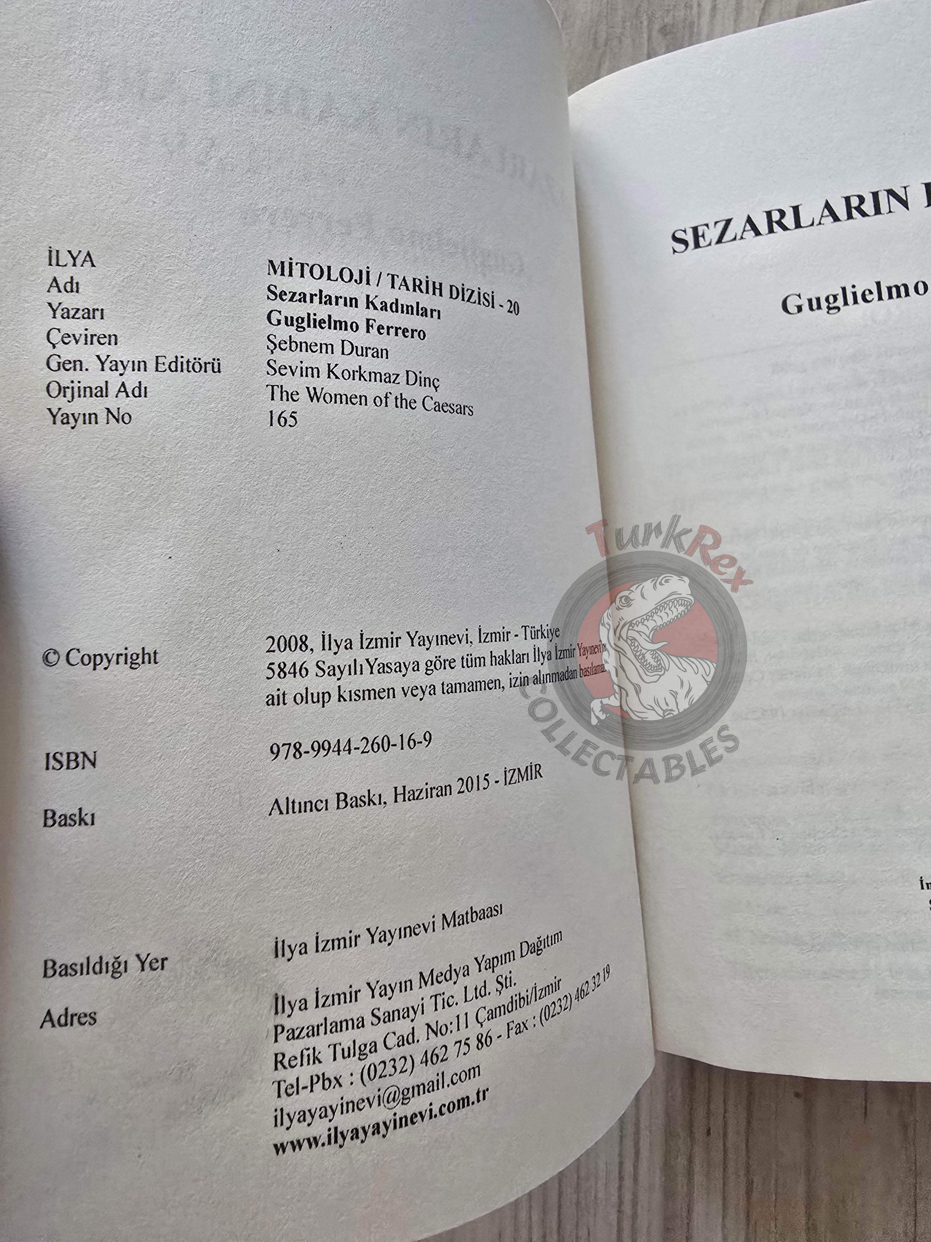 Guglielmo Ferrero – The Women of the Caesars 2015 Turkish Book Turkey