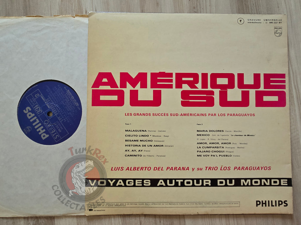 Los Paraguayos – Amérique Du Sud Turkish Pressing Vinyl Turkey Edition