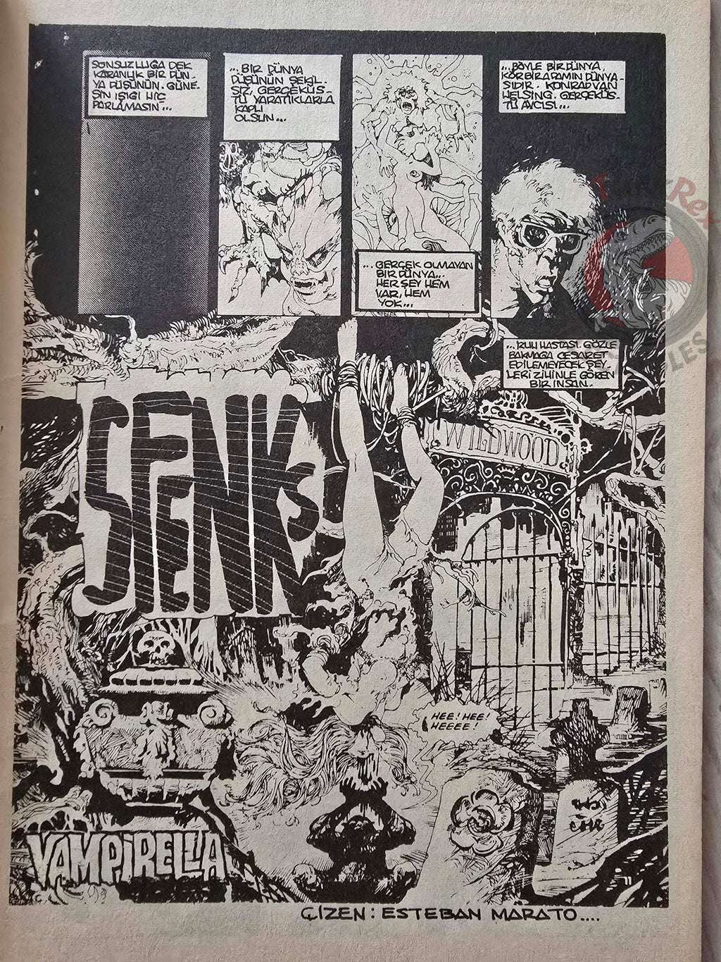 Vampirella #14 1977 Turkish Comic Turkey Warren Publishing cover #47 #50 Morbius Eerie
