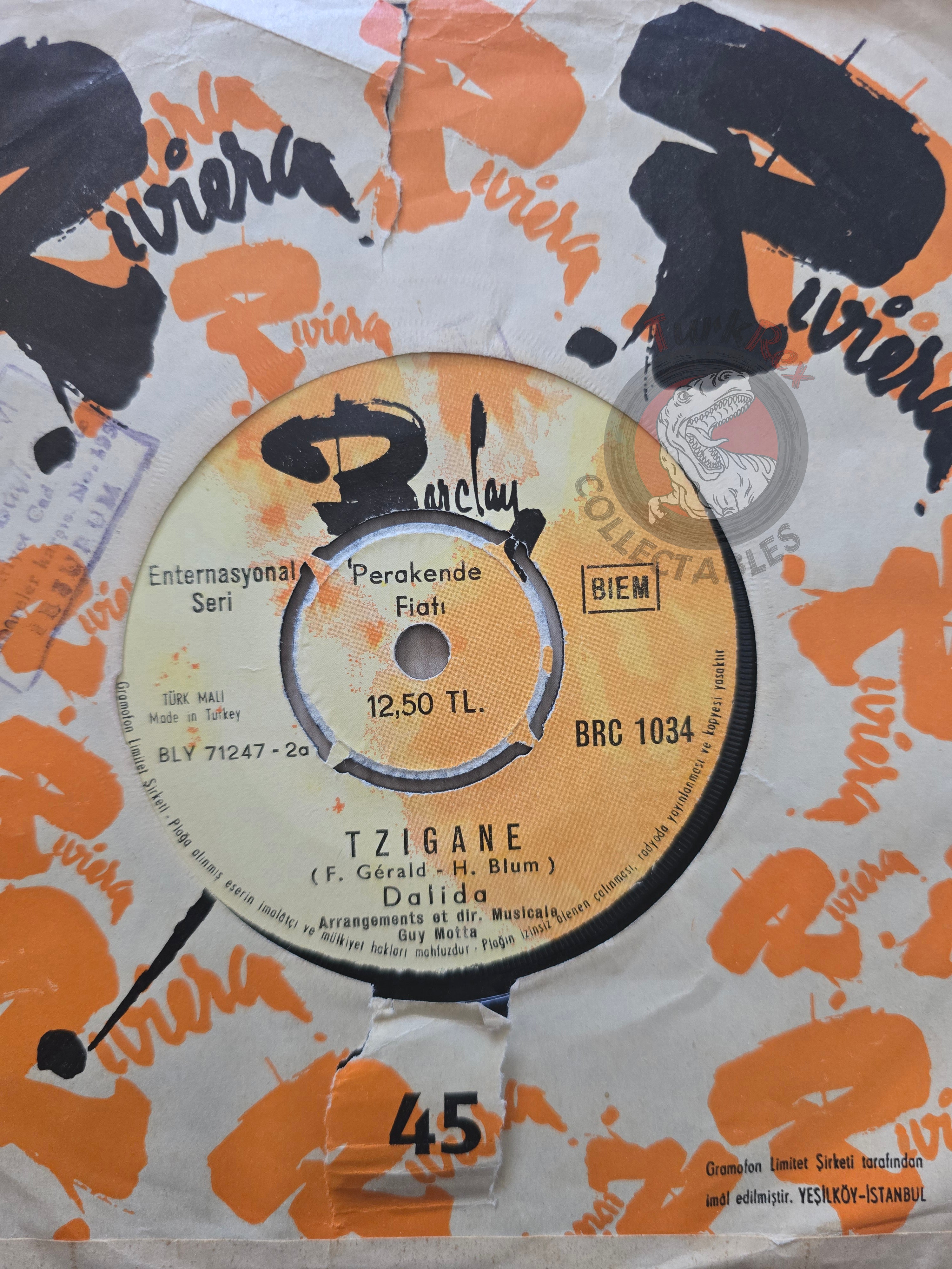 Dalida - Si J'avais Des Millions 7" Turkish Pressing Vinyl Turkey Edition