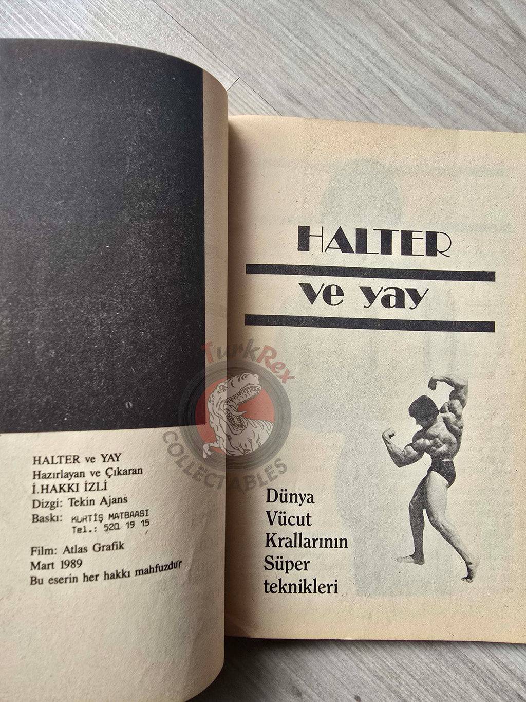 Bodybuilding Technics 1989 Turkish Book Turkey Lou Ferrigno Joe Bucci