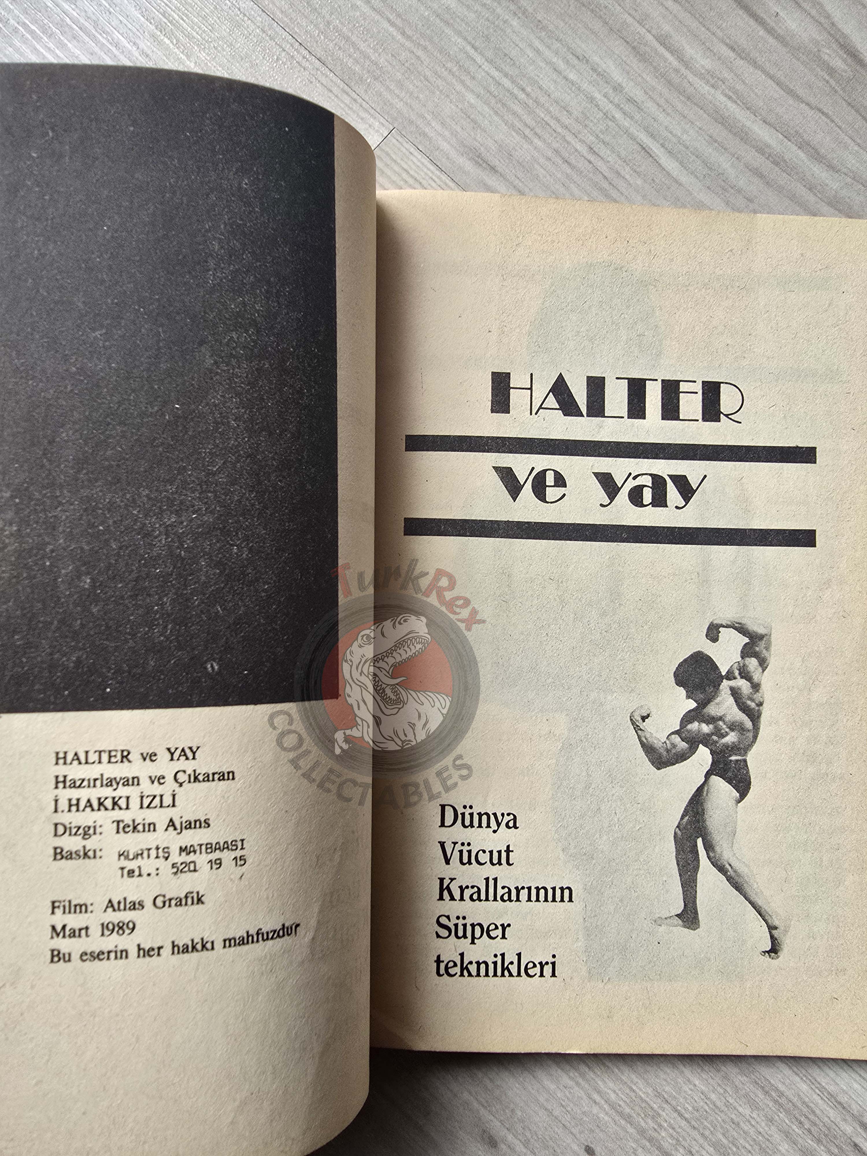 Bodybuilding Technics 1989 Turkish Book Turkey Lou Ferrigno Joe Bucci