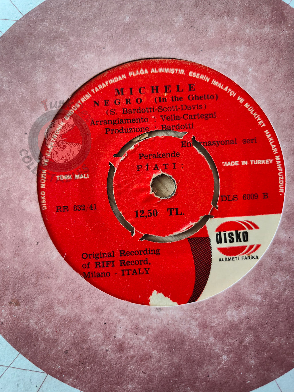Michele – Valzer Delle Candele 7" Turkish Pressing Vinyl Turkey Edition