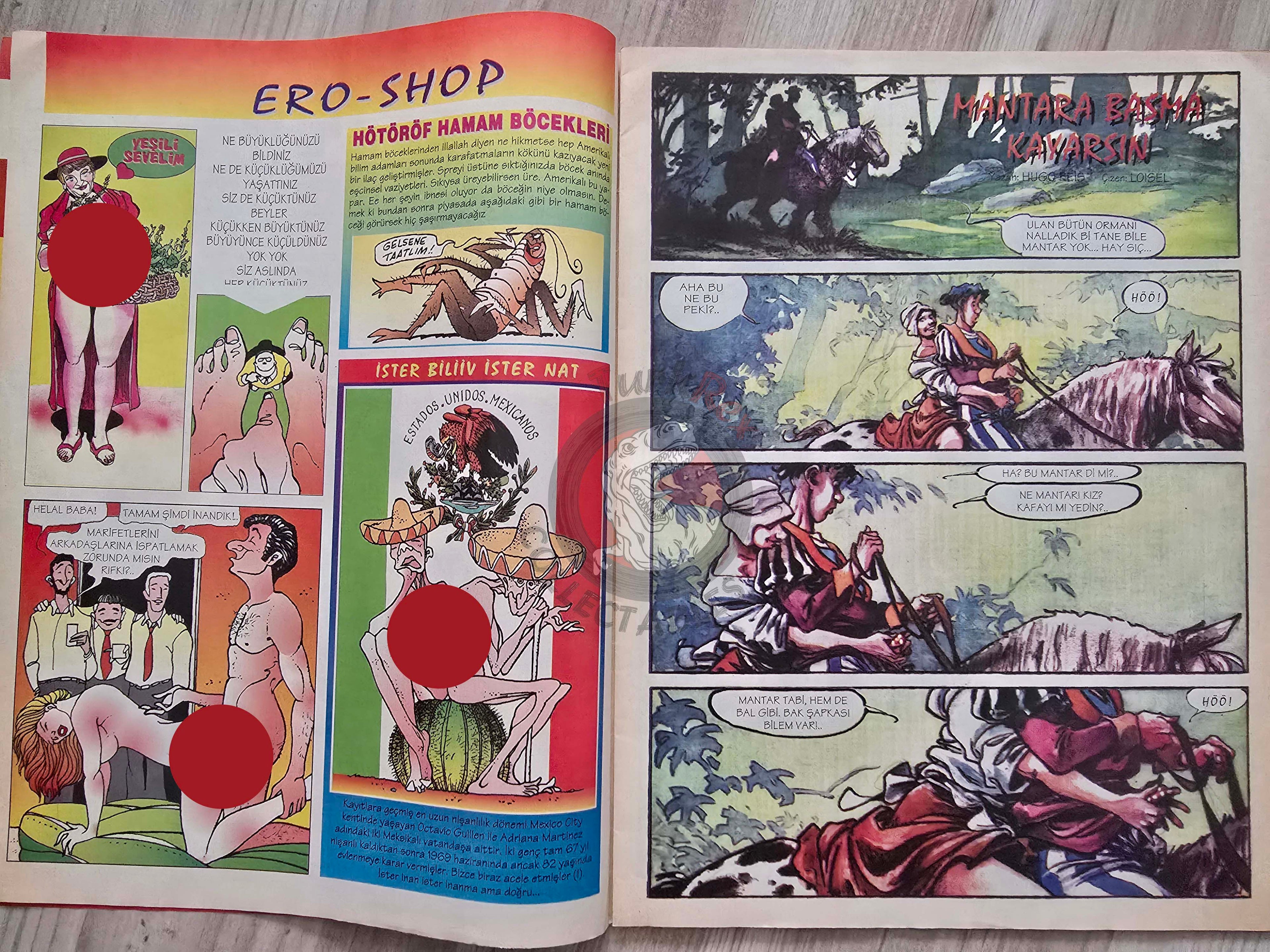 Eroskop #5 1993 Turkish Comic Turkey Erotic Mag La Contessa Rossa Georges Pichard