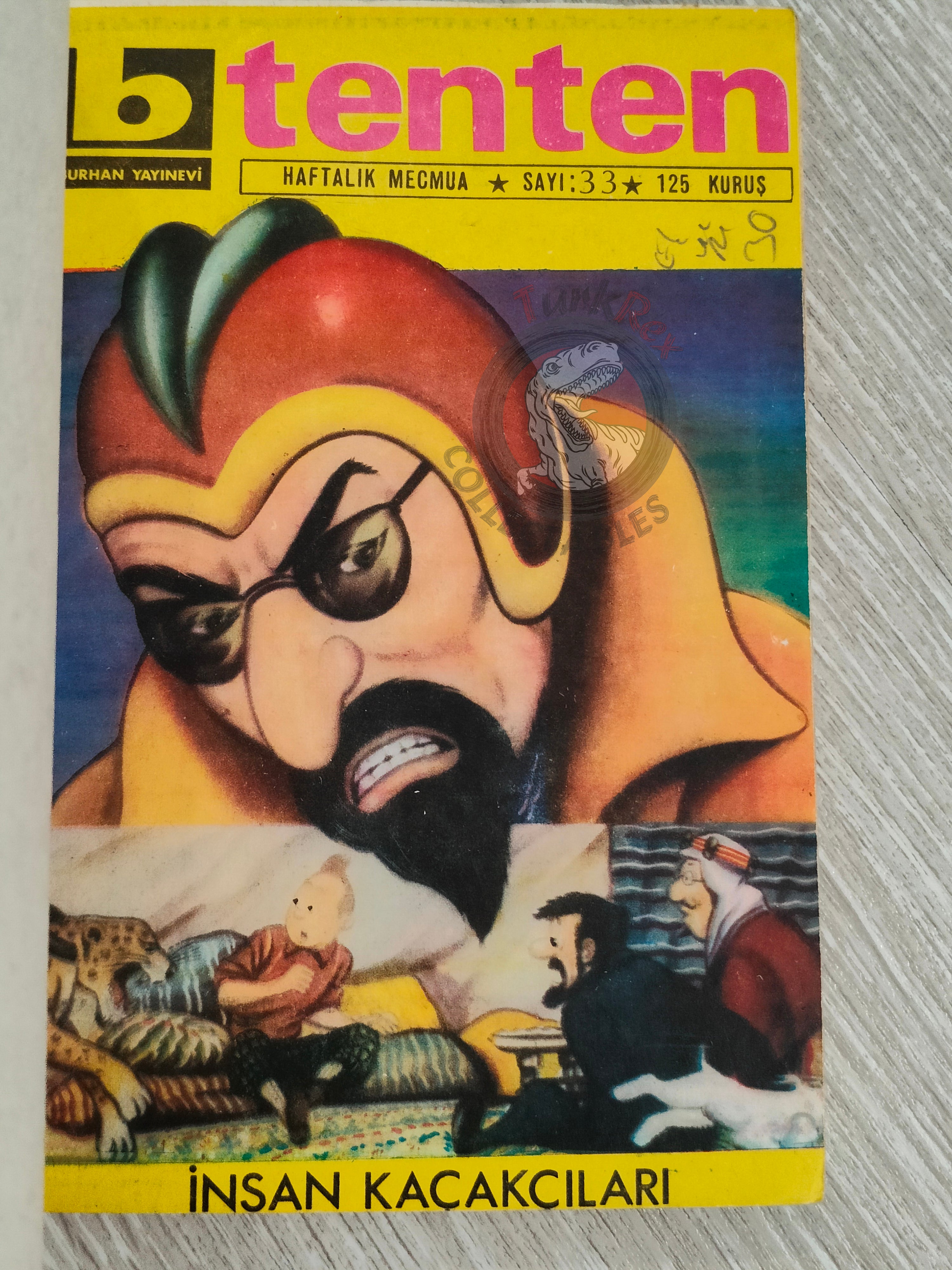 Tintin – The Red Sea Sharks 1973 Turkish Edition Comic Turkey
