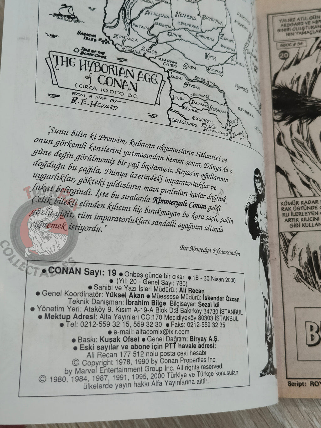 Conan #20 The Savage Sword of Conan #34 #35 Turkish Comic Turkey