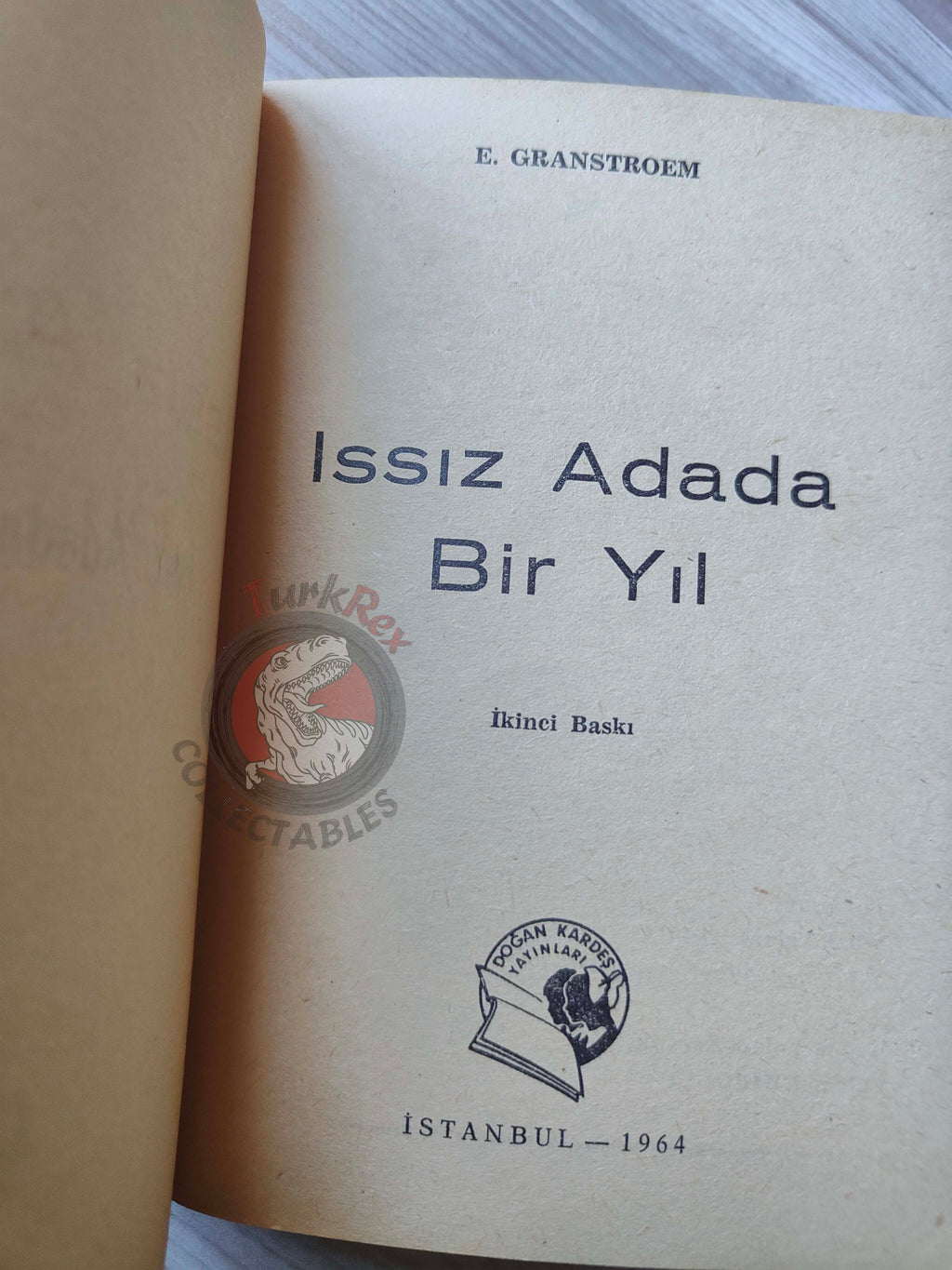 Elena Eduardovna Granstrem – A Year on a Desert Island 1964 Turkish Book Turkey Illustrated
