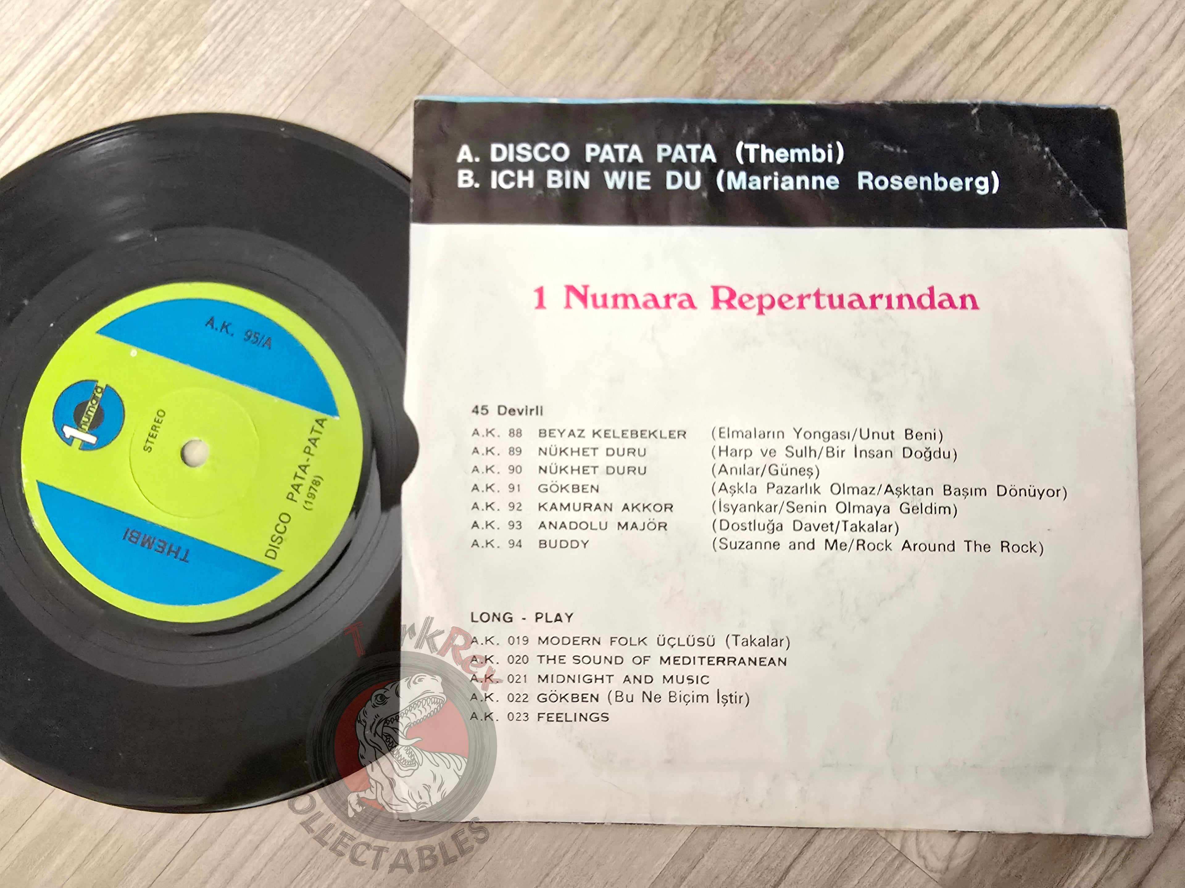 Thembi / Marianne Rosenberg – Disco Pata-Pata 7" Turkish Pressing Vinyl Turkey Edition