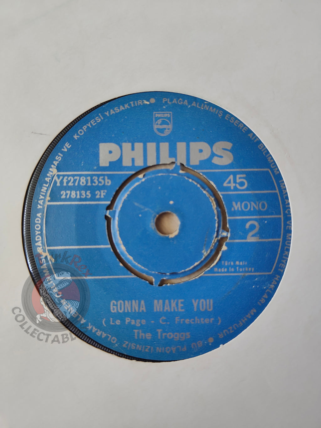 The Troggs – I Can't Control Myself 7" Turkish Pressing Vinyl Turkey Edition