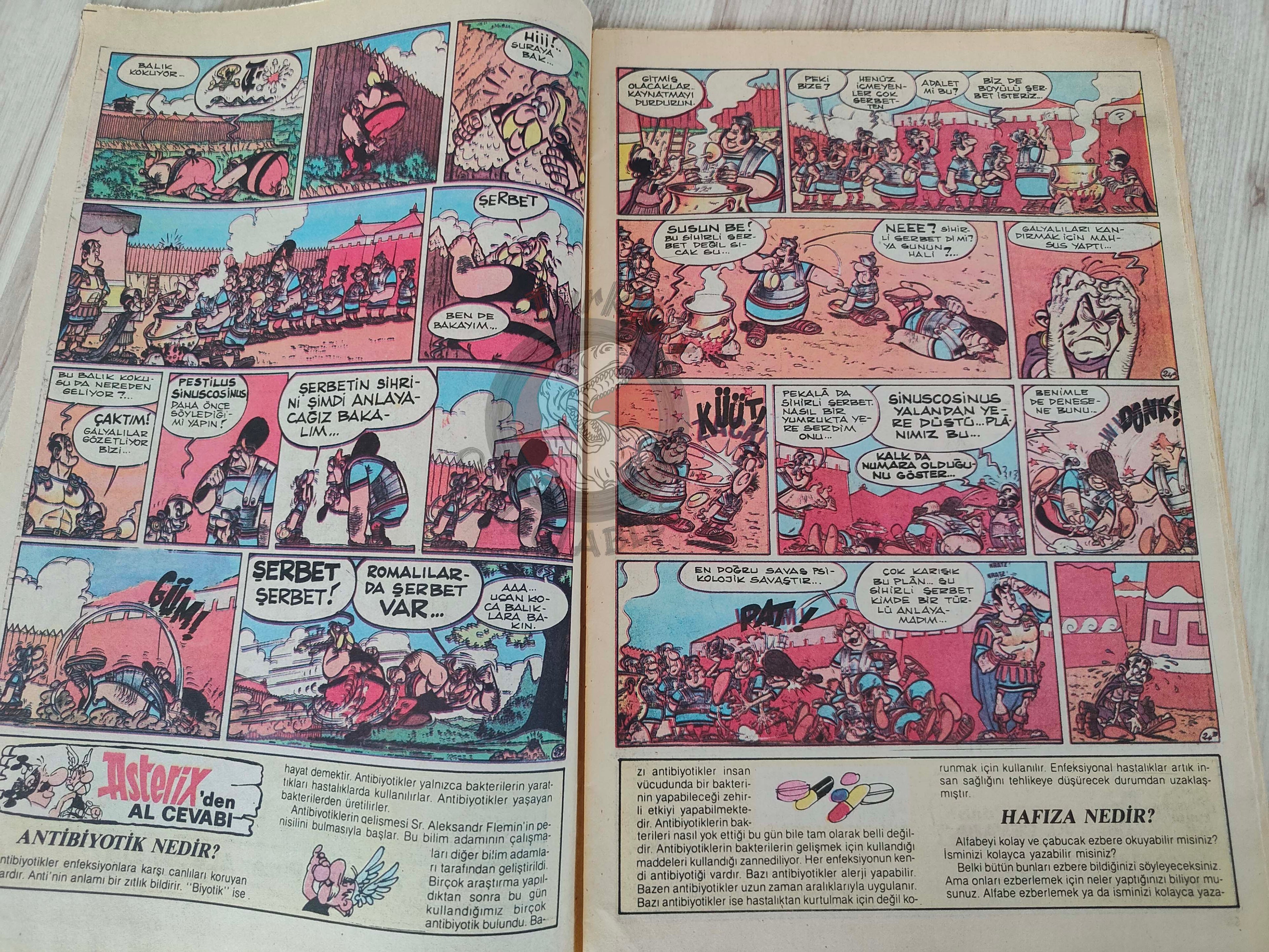 Asterix –  Asterix and the Roman Agent early 90s Turkish Edition Comic Turkey