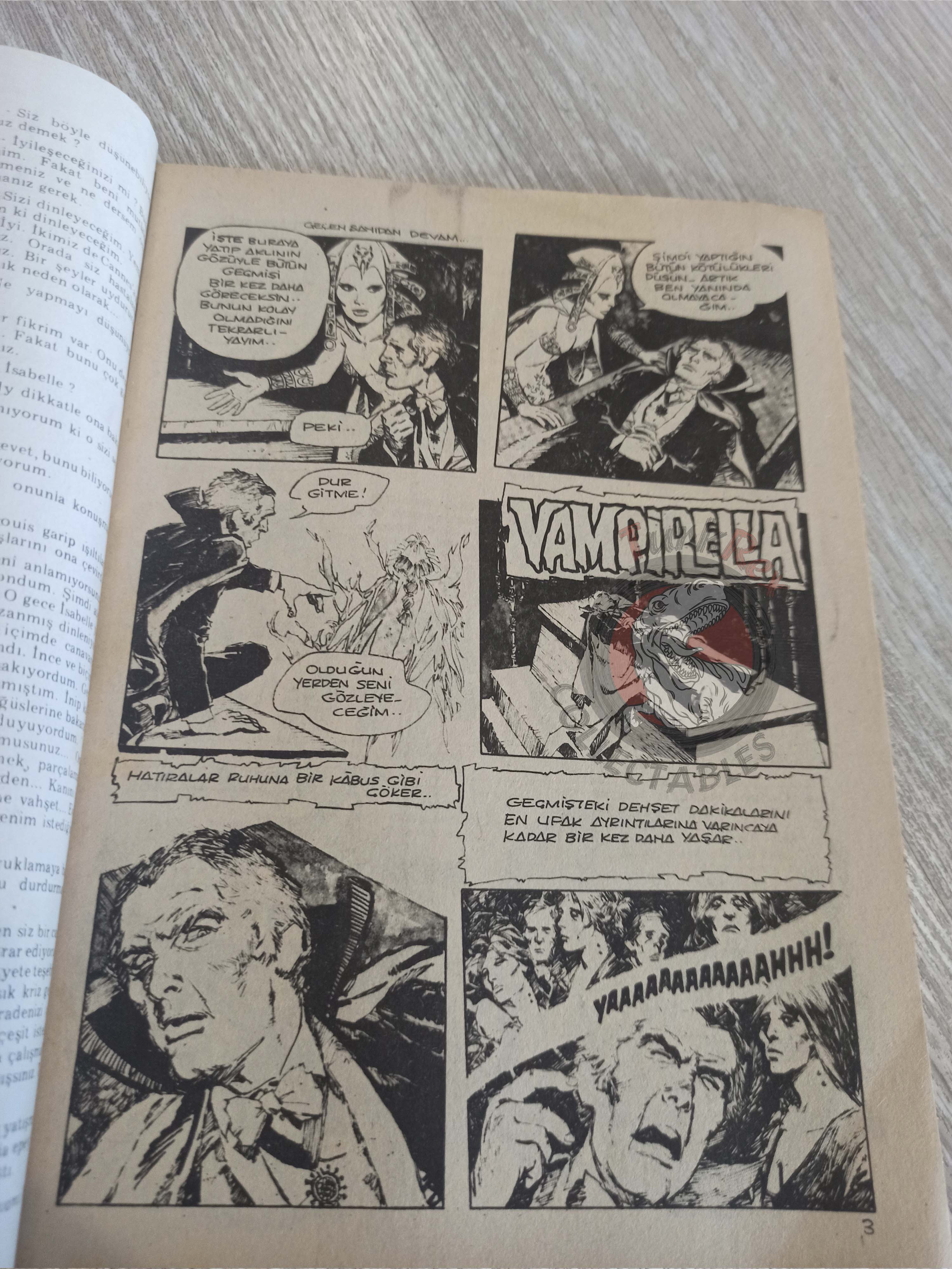 Vampirella #10 1976 Turkish Comic Turkey Warren Publishing cover #28 #18 Morbius