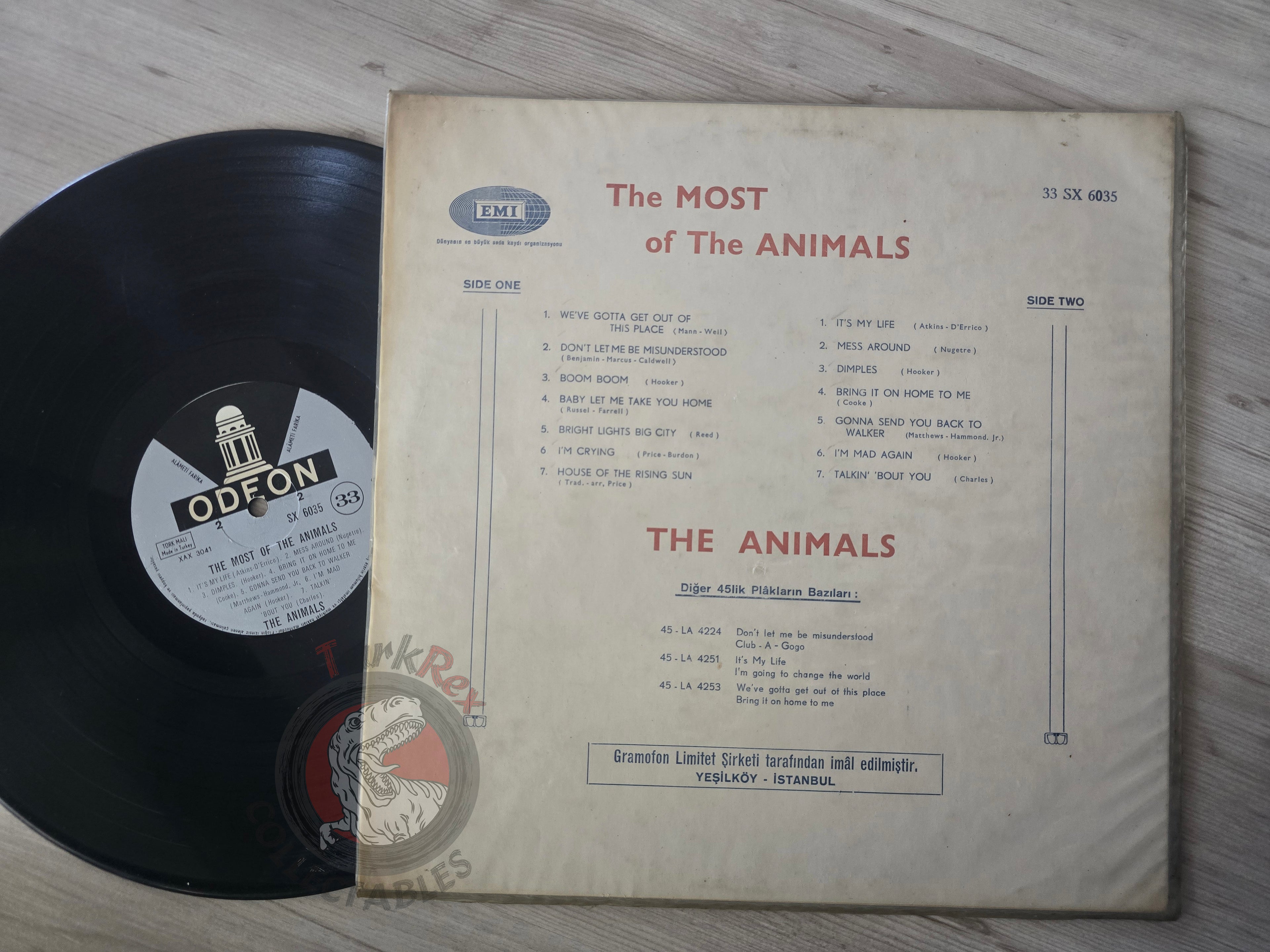 The Animals – The Most Of The Animals Turkish Pressing Vinyl Turkey Edition