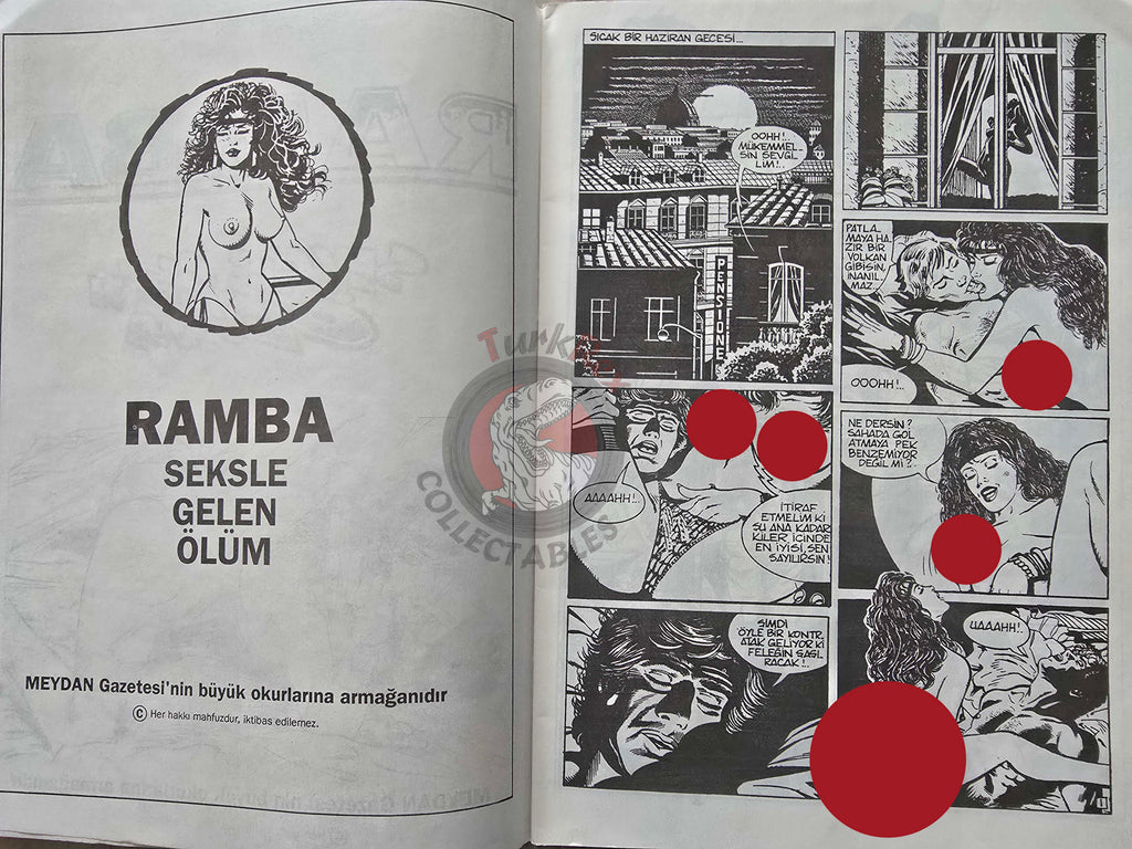 Ramba #3 1994 Il boss si umilia Turkish Comic Turkey Eros Comix Erotic