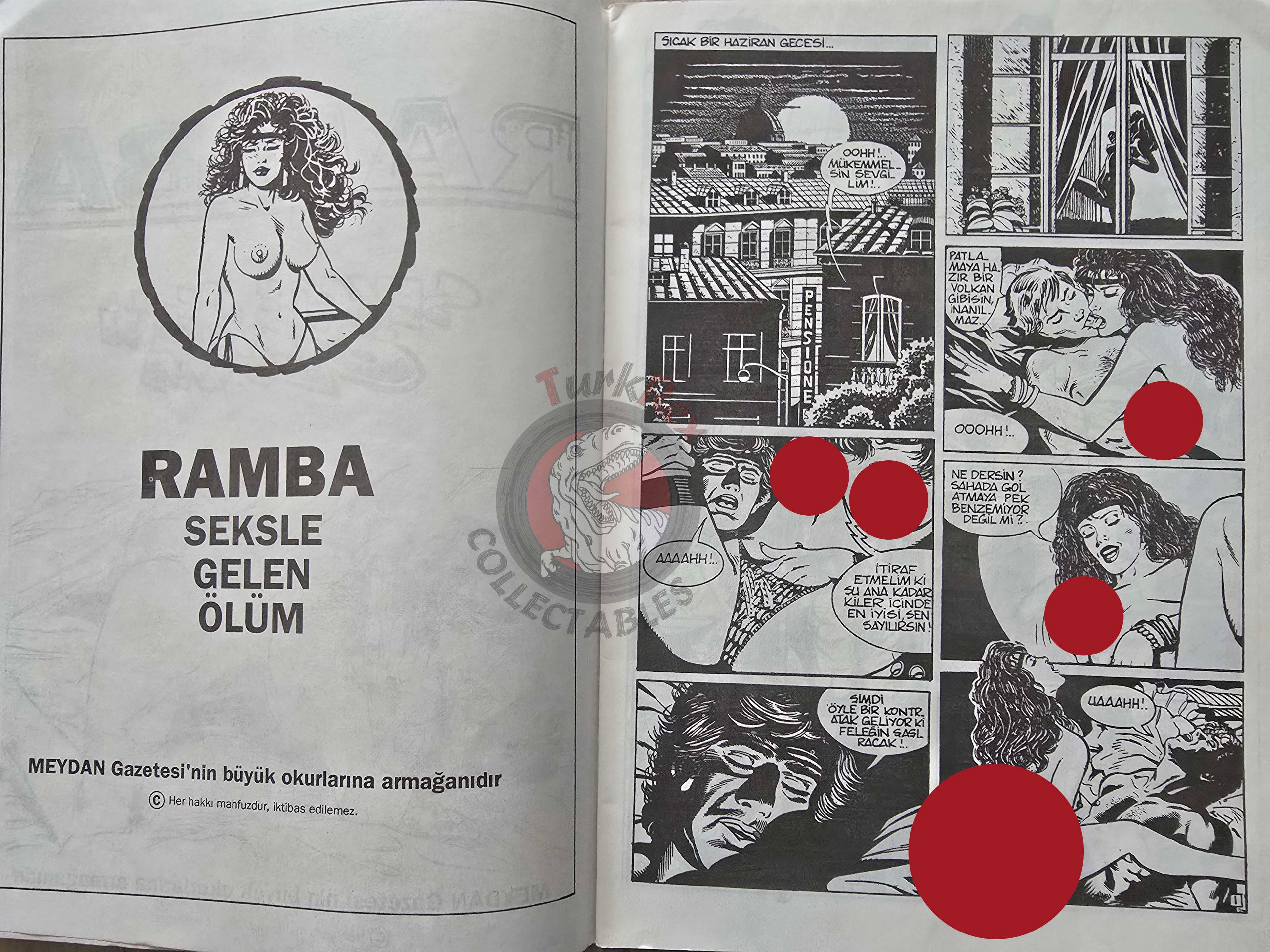 Ramba #3 1994 Il boss si umilia Turkish Comic Turkey Eros Comix Erotic