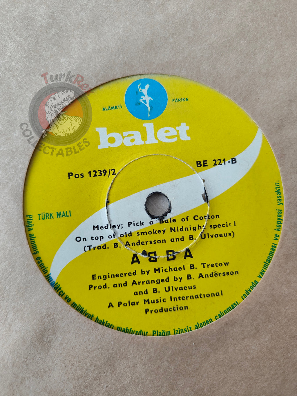 ABBA – Summer Night City 7" Turkish Pressing Vinyl Turkey Edition