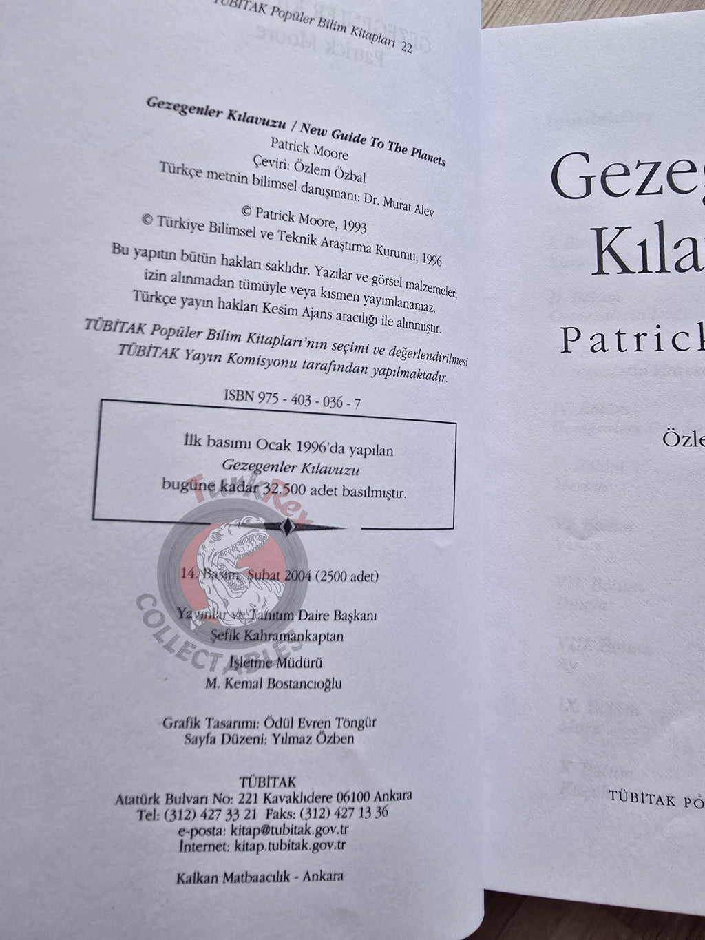Patrick Moore – New Guide To The Planets 2004 Turkish Book Turkey