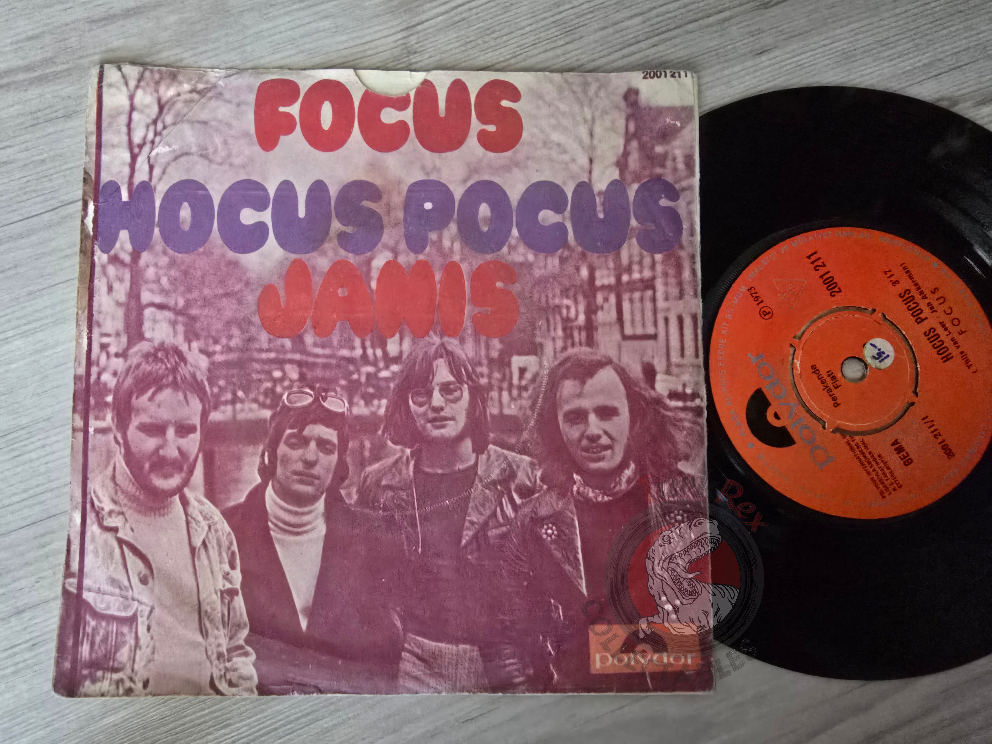 Focus – Hocus Pocus / Janis 7" Turkish Pressing Vinyl Turkey Edition