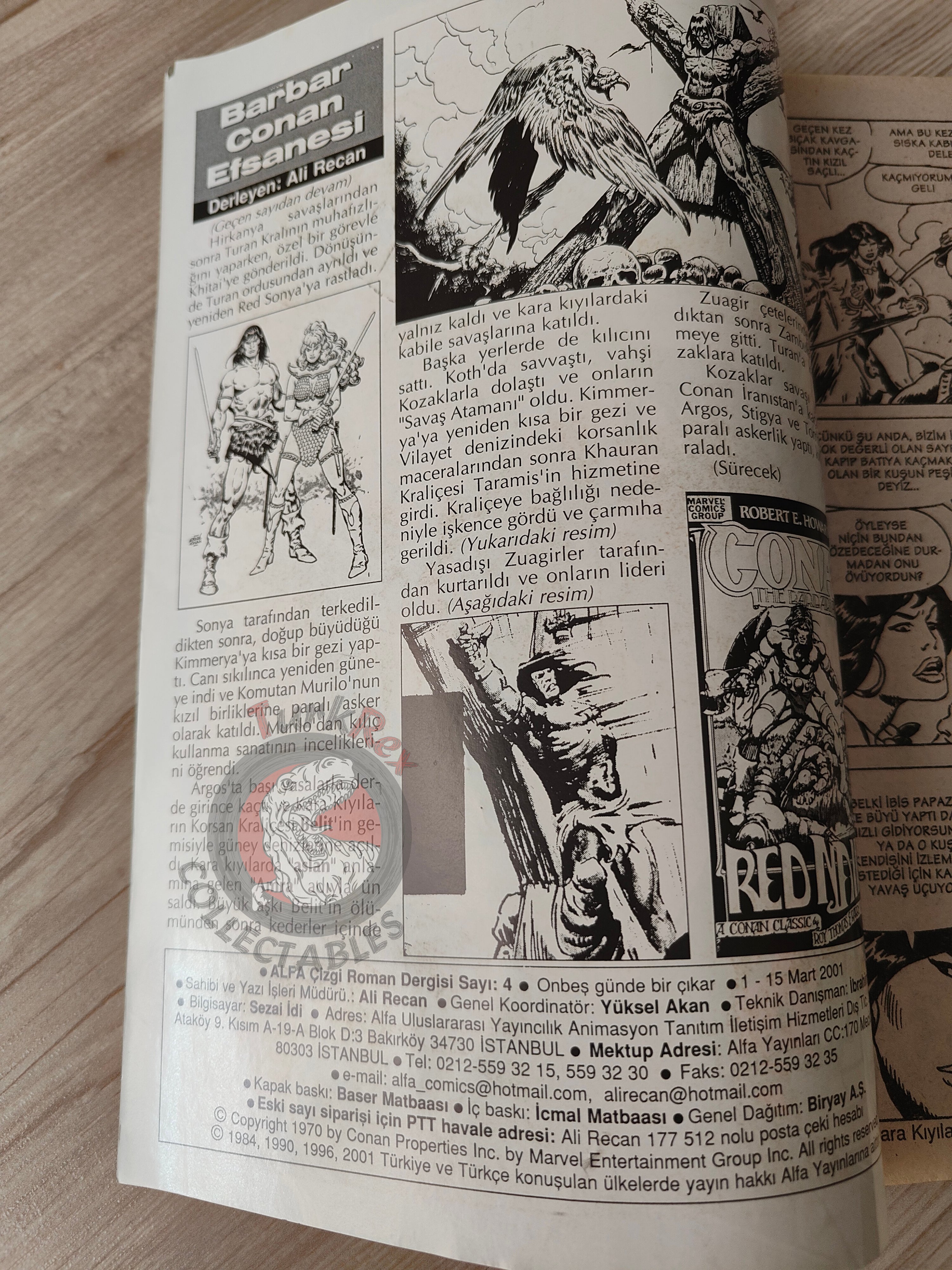 Conan The Barbarian #4 2001 Turkish Comic Turkey #69 #70 #71