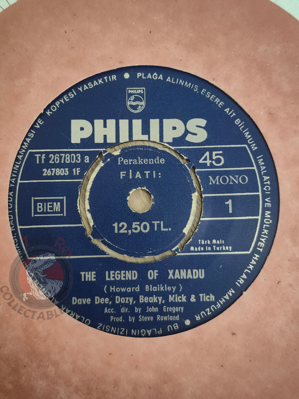 Dave Dee, Dozy, Beaky, Mick And Tich – The Legend Of Xanadu 7" Turkish Pressing Vinyl Turkey Edition