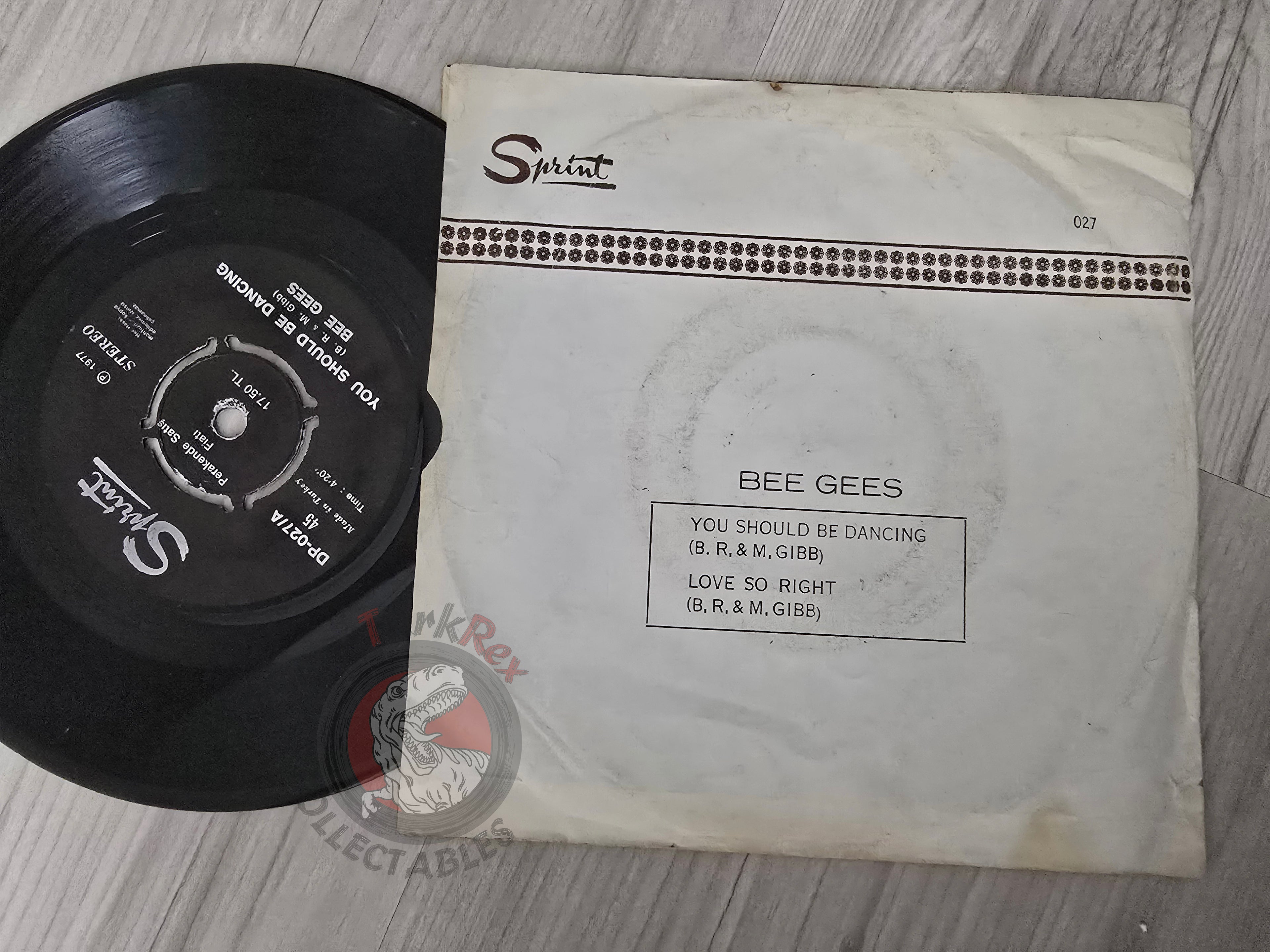 Bee Gees – You Should Be Dancing 7" Turkish Pressing Vinyl Turkey Edition