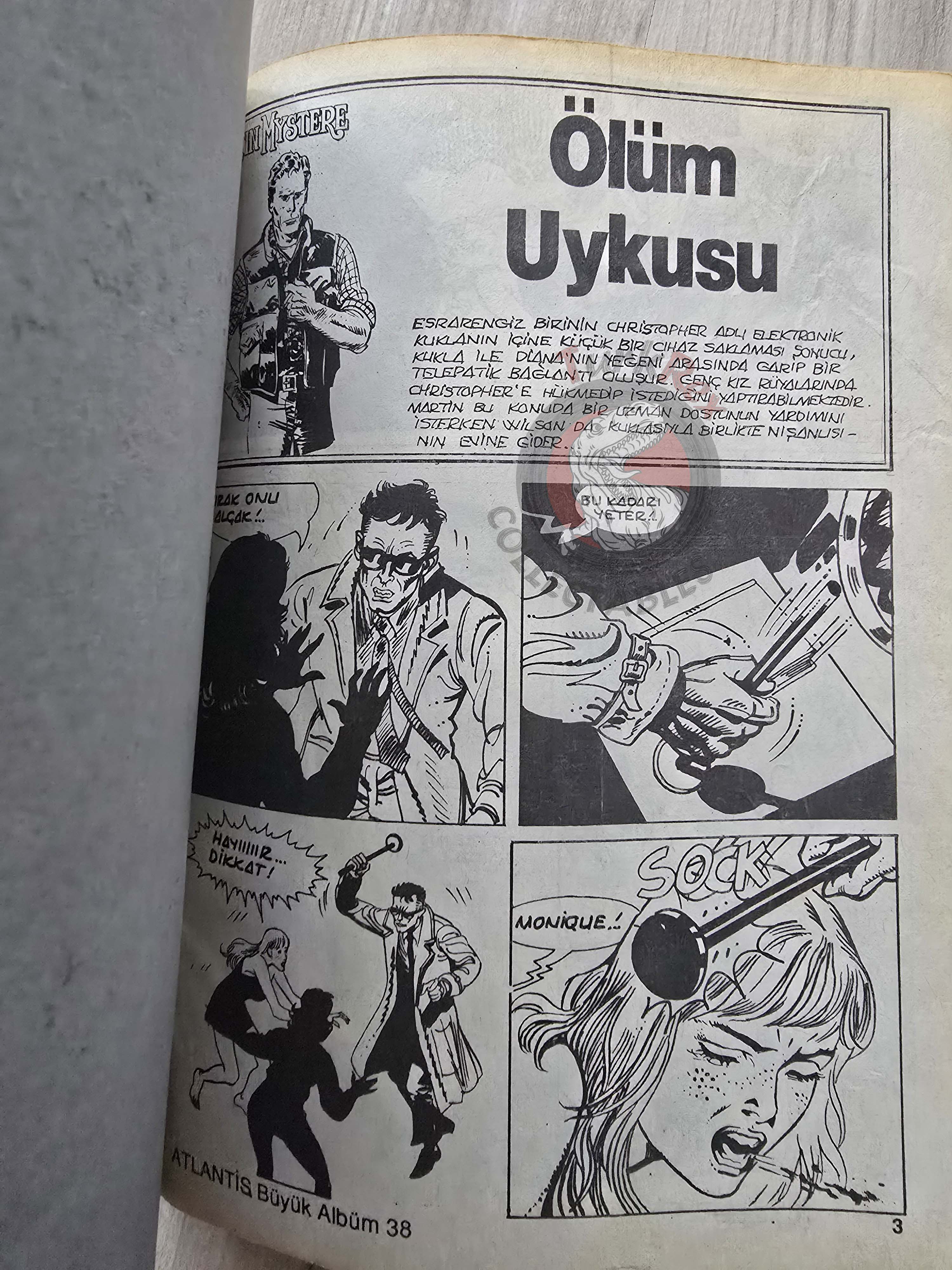 Martin Mystère #38 Caccia Alla Strega 80s Turkish Comic Turkey #91 #92 #93