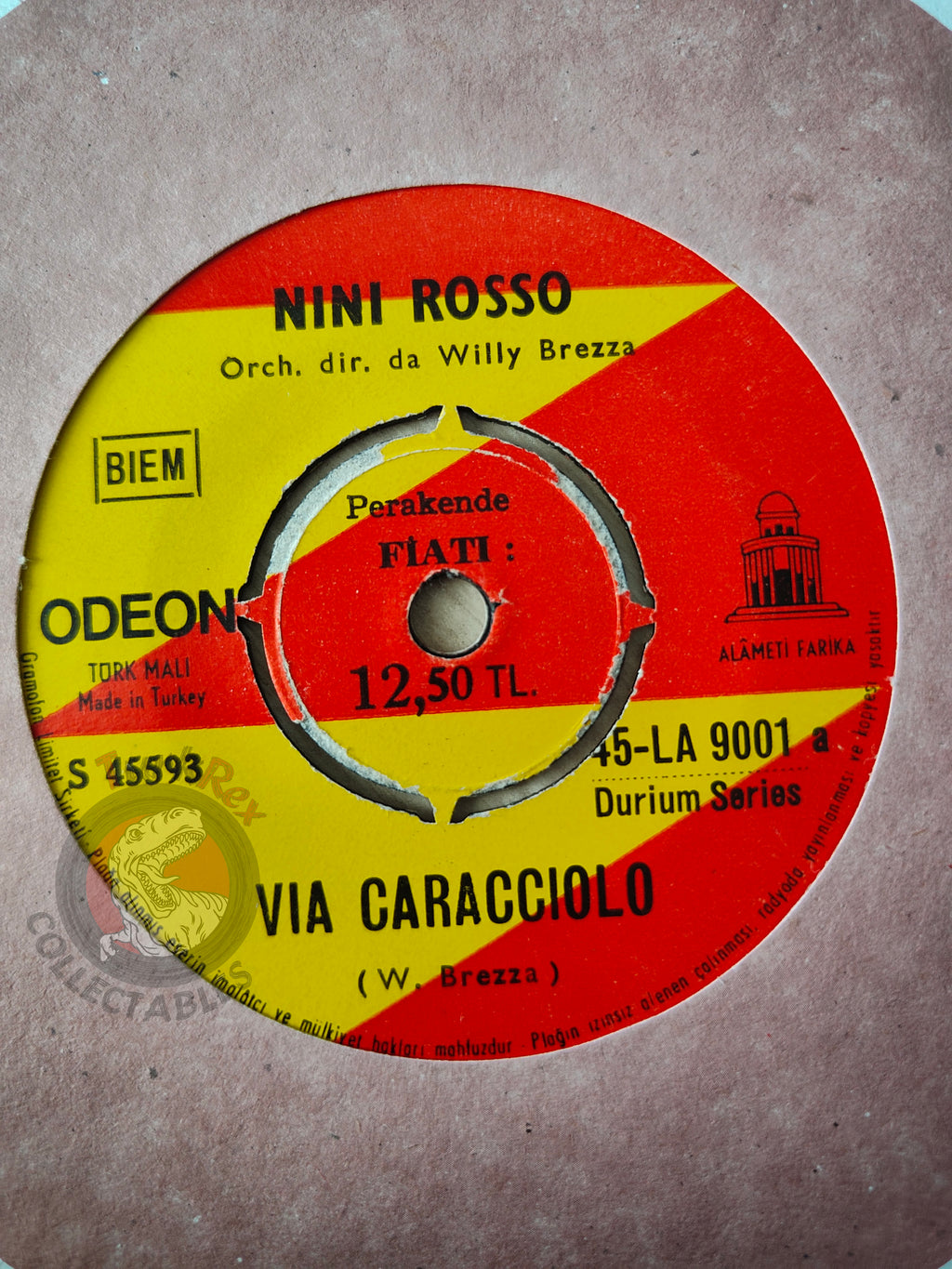 Nini Rosso – Il Silenzio 7" Turkish Pressing Vinyl Turkey Edition
