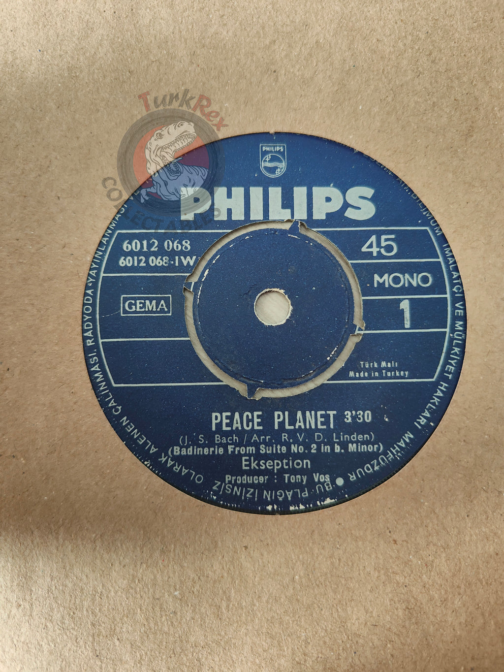 Ekseption – Peace Planet 7" Turkish Pressing Vinyl Turkey Edition