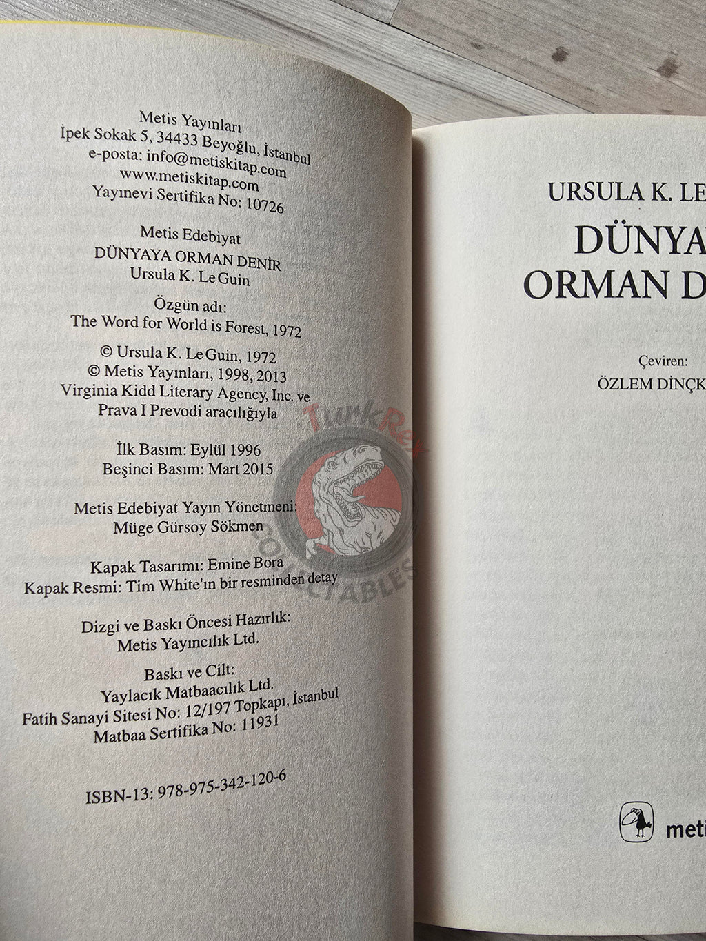 Ursula K. Le Guin – The Word for World Is Forest 2015 Turkish Book Turkey