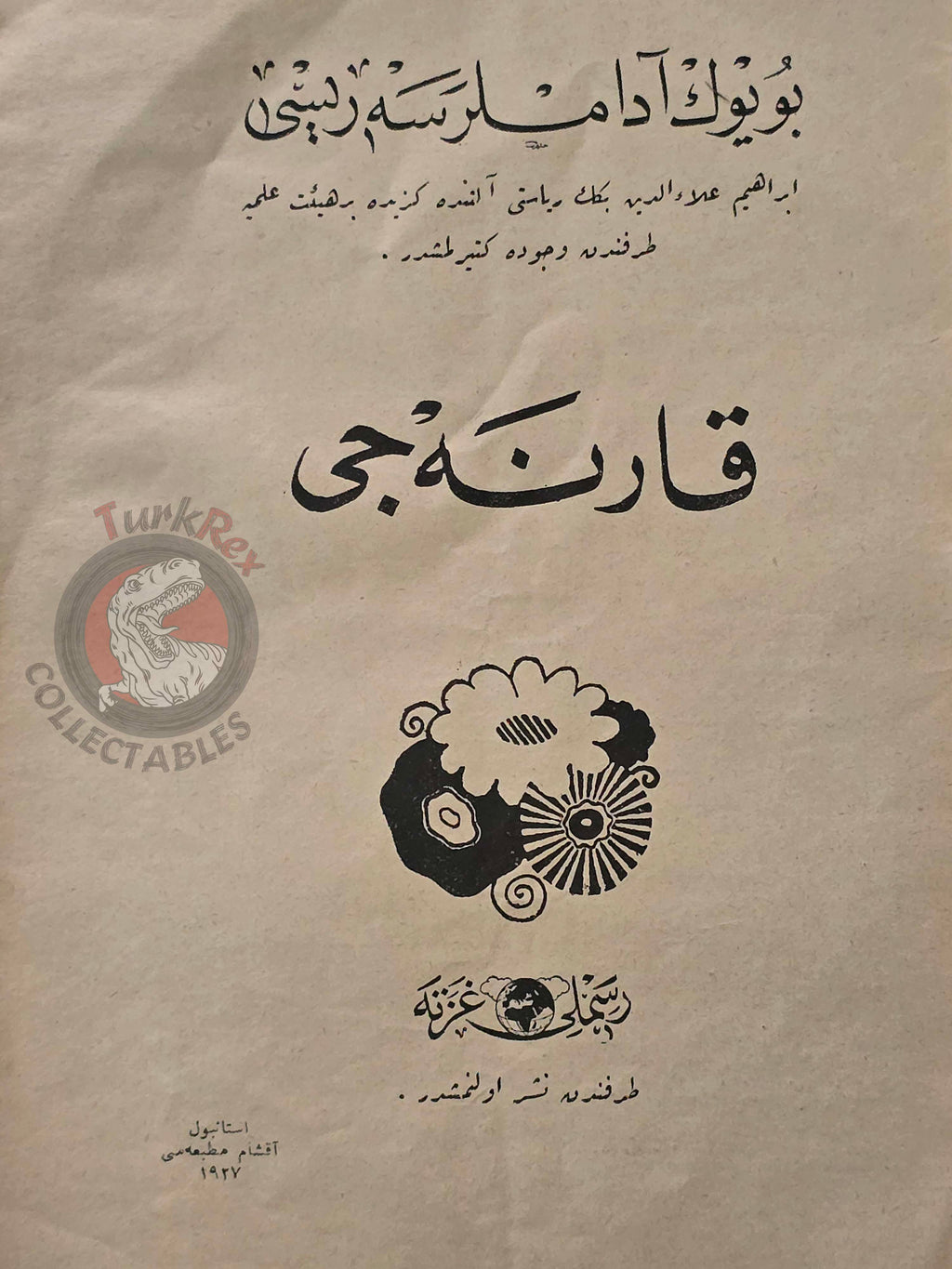 Andrew Carnegie 1927 Ottoman Turkish Biography Booklet Turkey