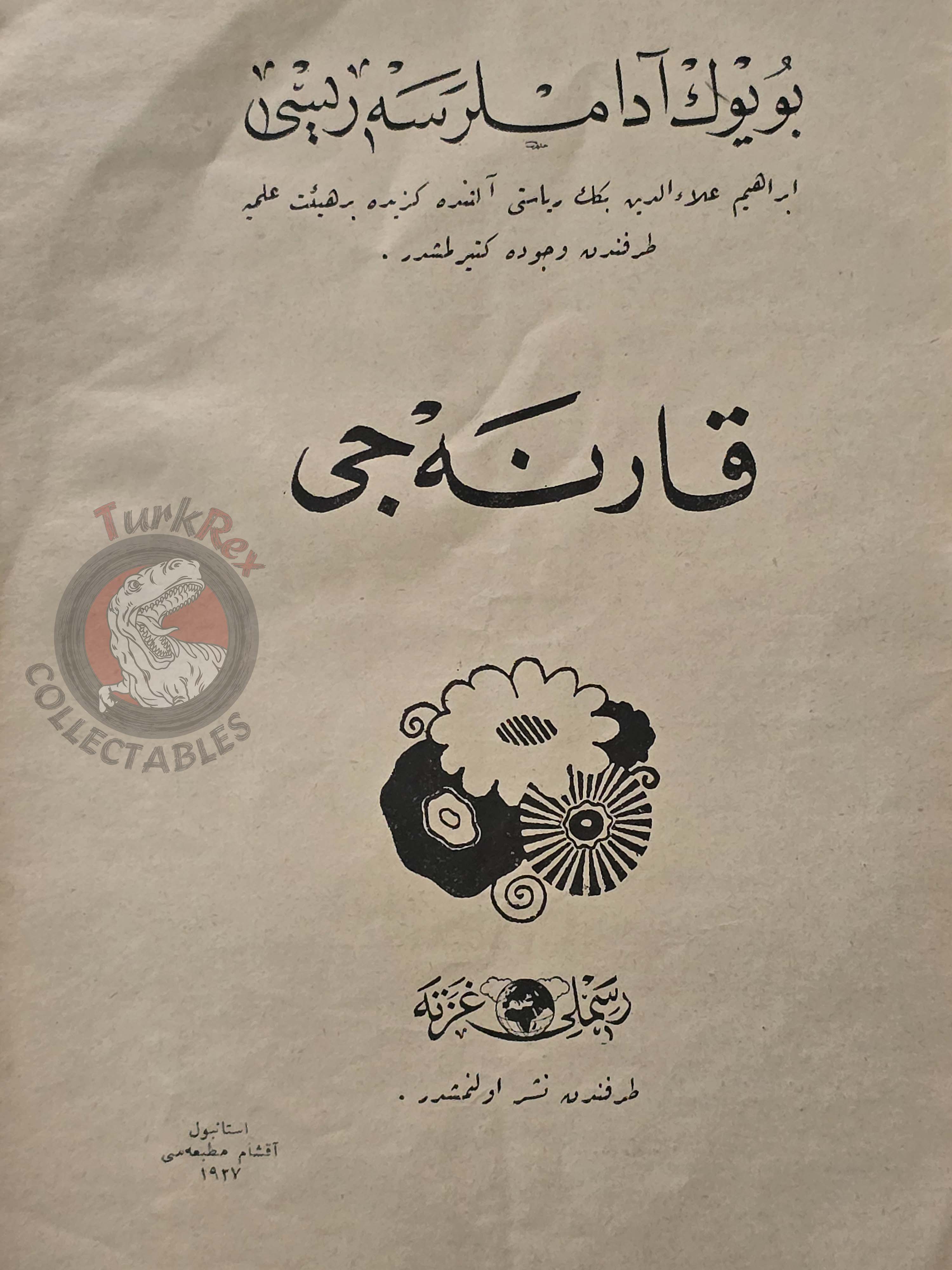 Andrew Carnegie 1927 Ottoman Turkish Biography Booklet Turkey