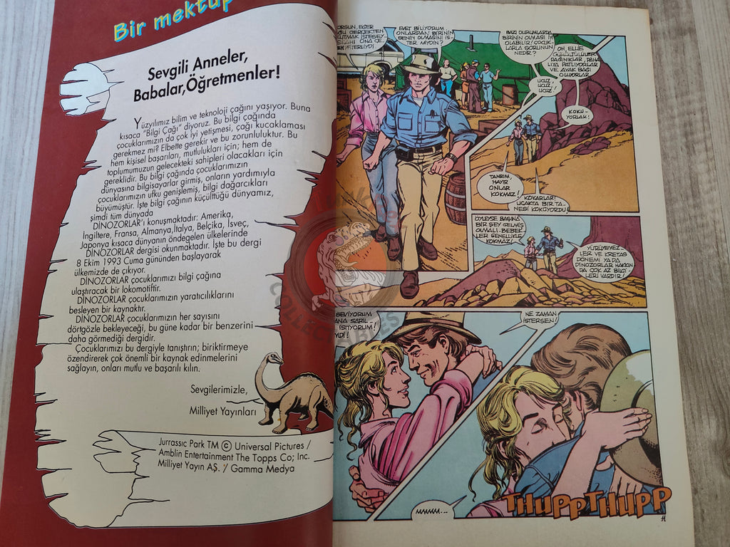 Jurassic Park #2 Turkish Edition Comic Turkey Topps Spielberg