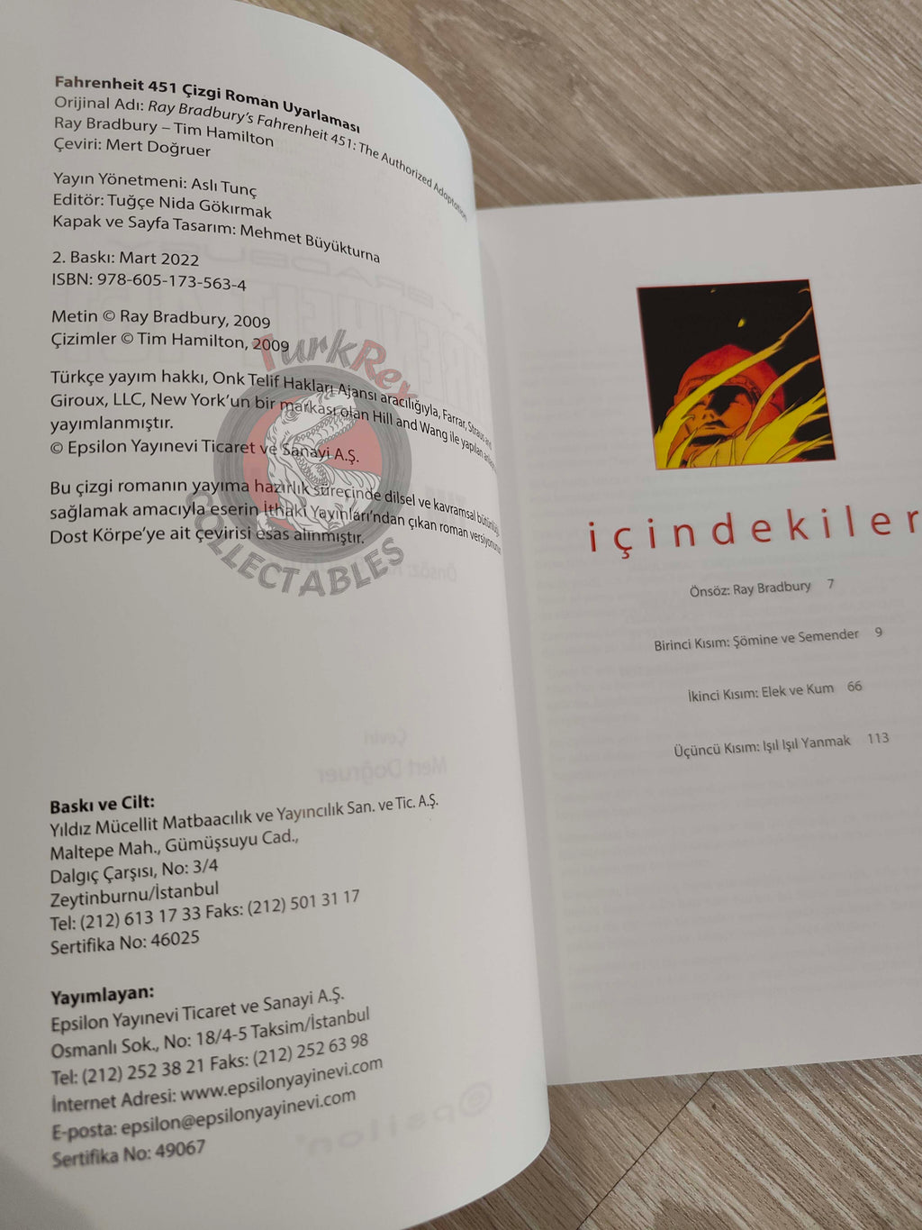 Ray Bradbury’s Fahrenheit 451: The Authorized Adaptation Turkish Comic Turkey