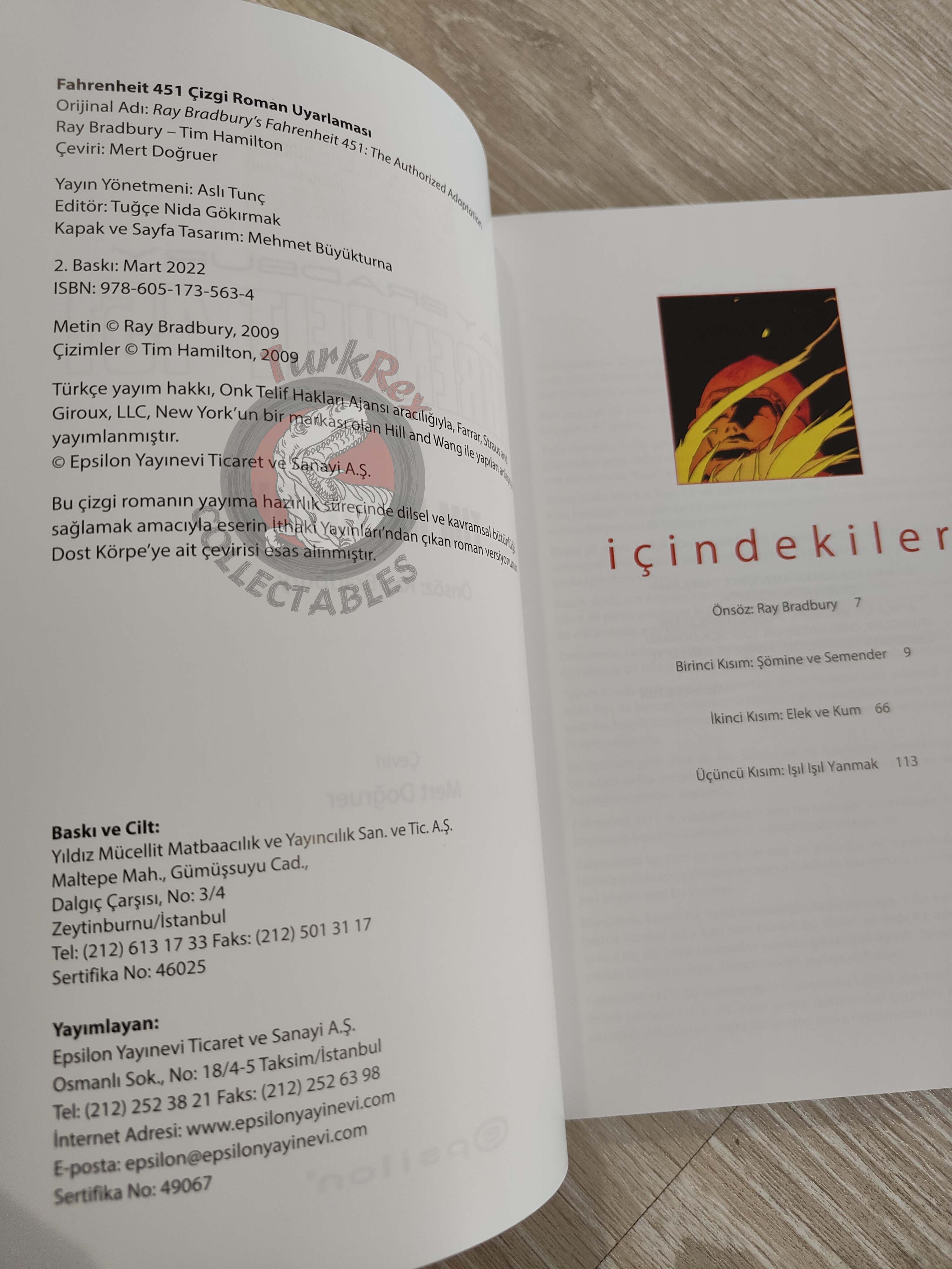 Ray Bradbury’s Fahrenheit 451: The Authorized Adaptation Turkish Comic Turkey