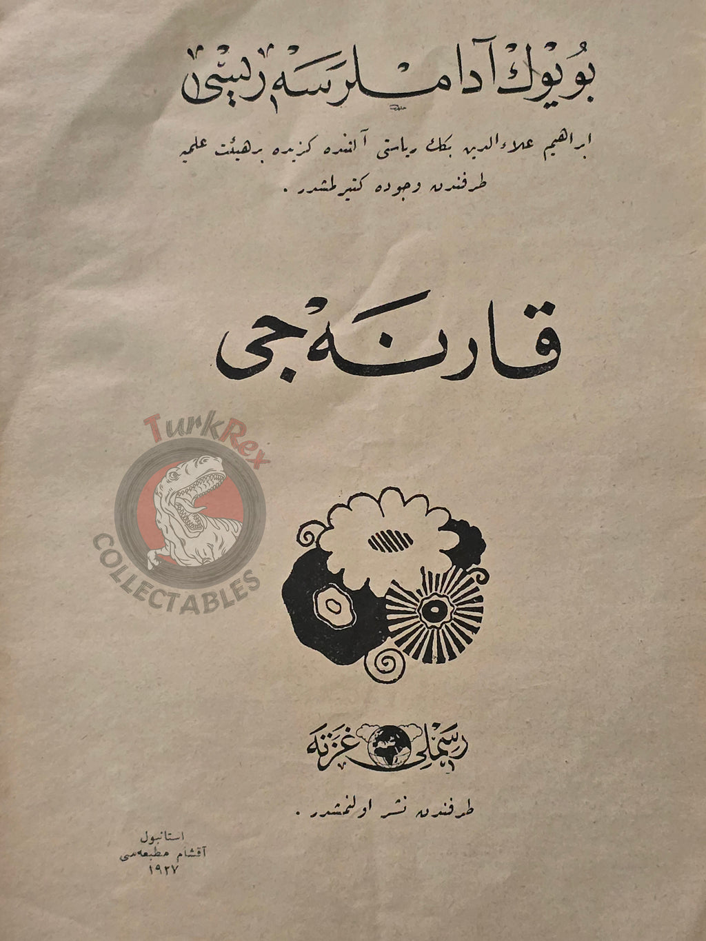 Andrew Carnegie 1927 Ottoman Script Turkish Biography Booklet Turkey