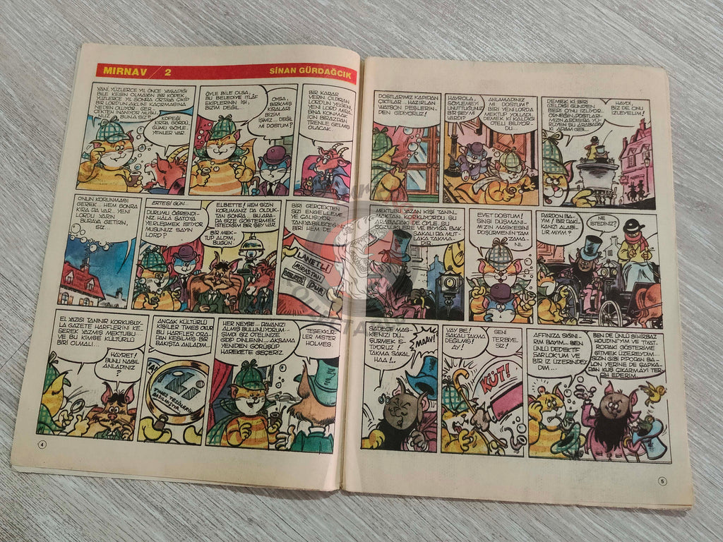 Milliyet Çocuk #2 1984 Turkish Comic Turkey Alice In Wonderland l'étalon noir Bob Morane Stefi