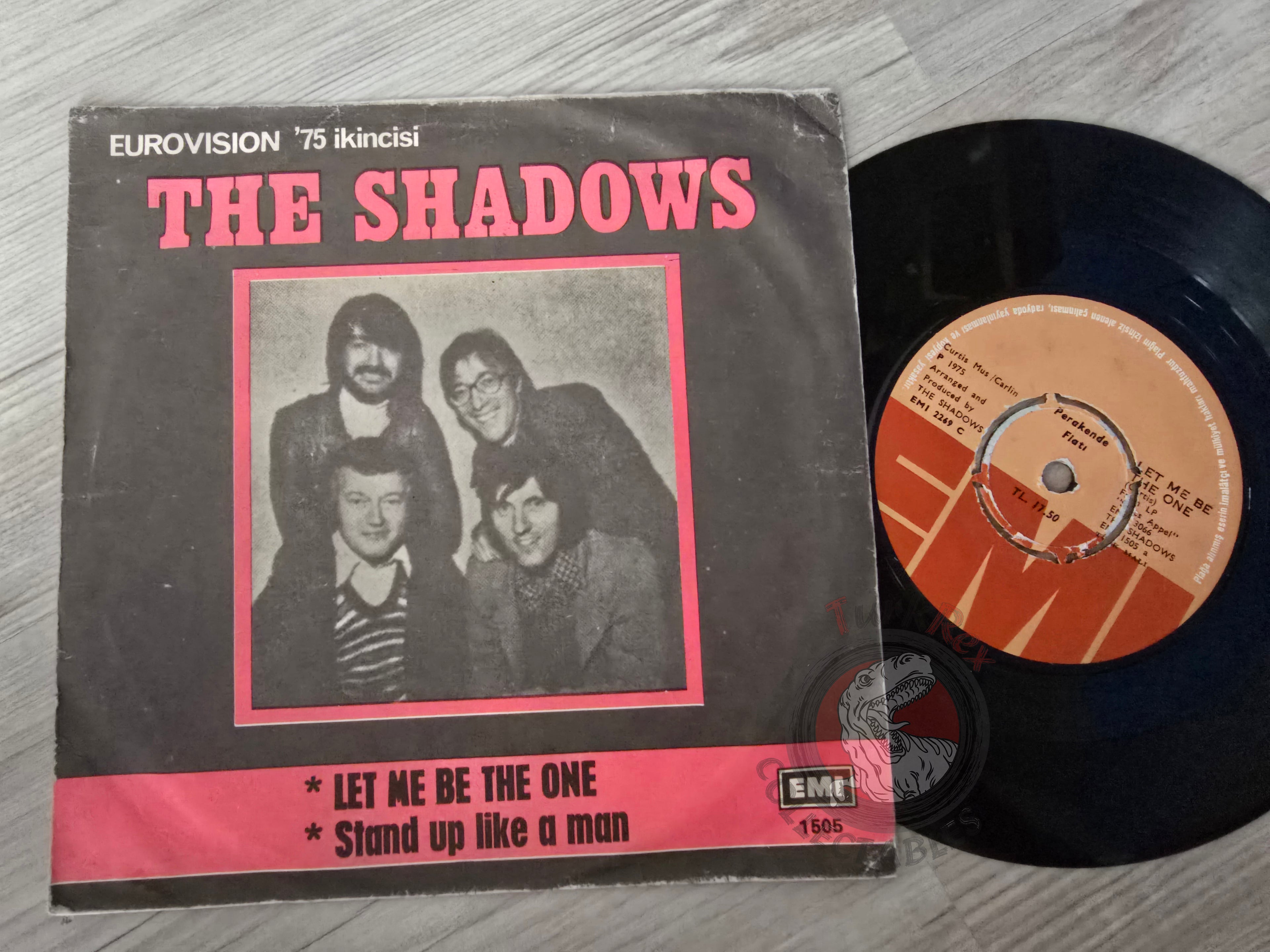 The Shadows – Let Me Be The One 7" Turkish Pressing Vinyl Turkey Edition Eurovision