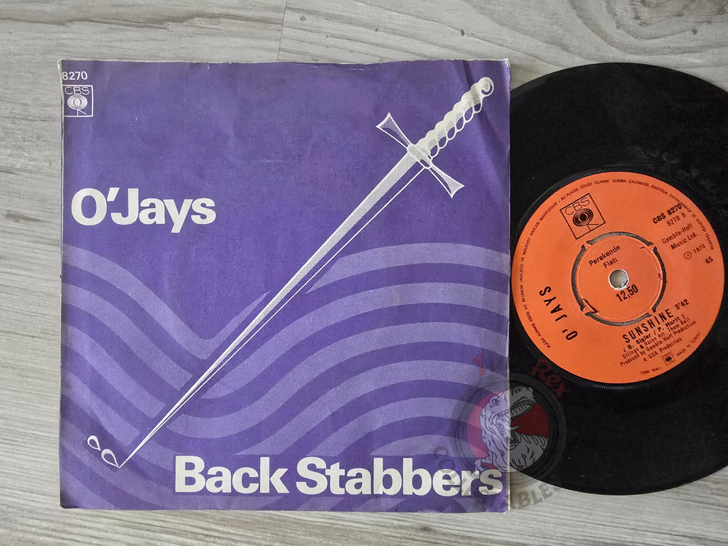 O'Jays – Back Stabbers / Sunshine 7" Turkish Pressing Vinyl Turkey Edition