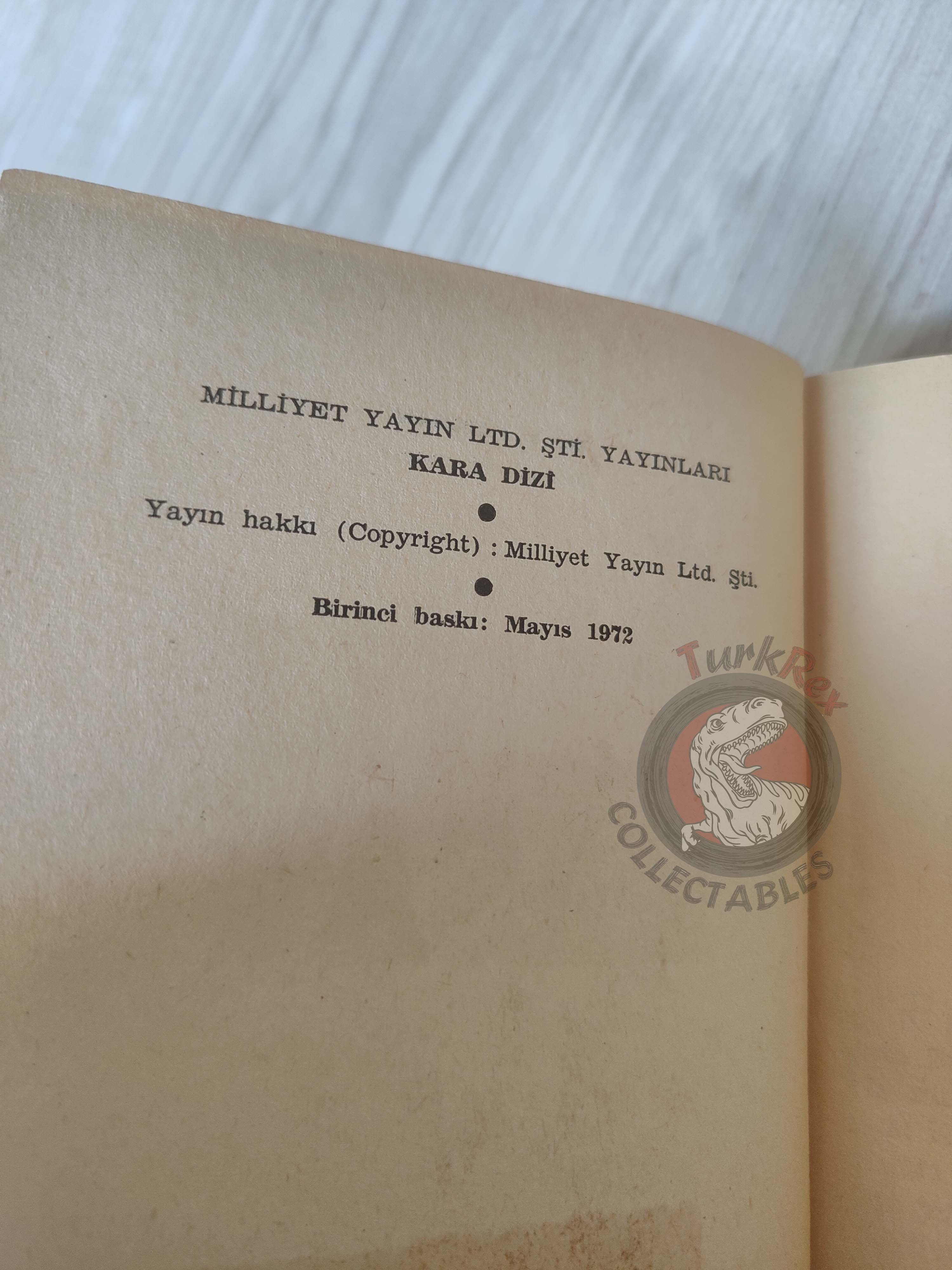 Dashiell Hammett – Red Harvest 1972 1st Turkish Book Turkey