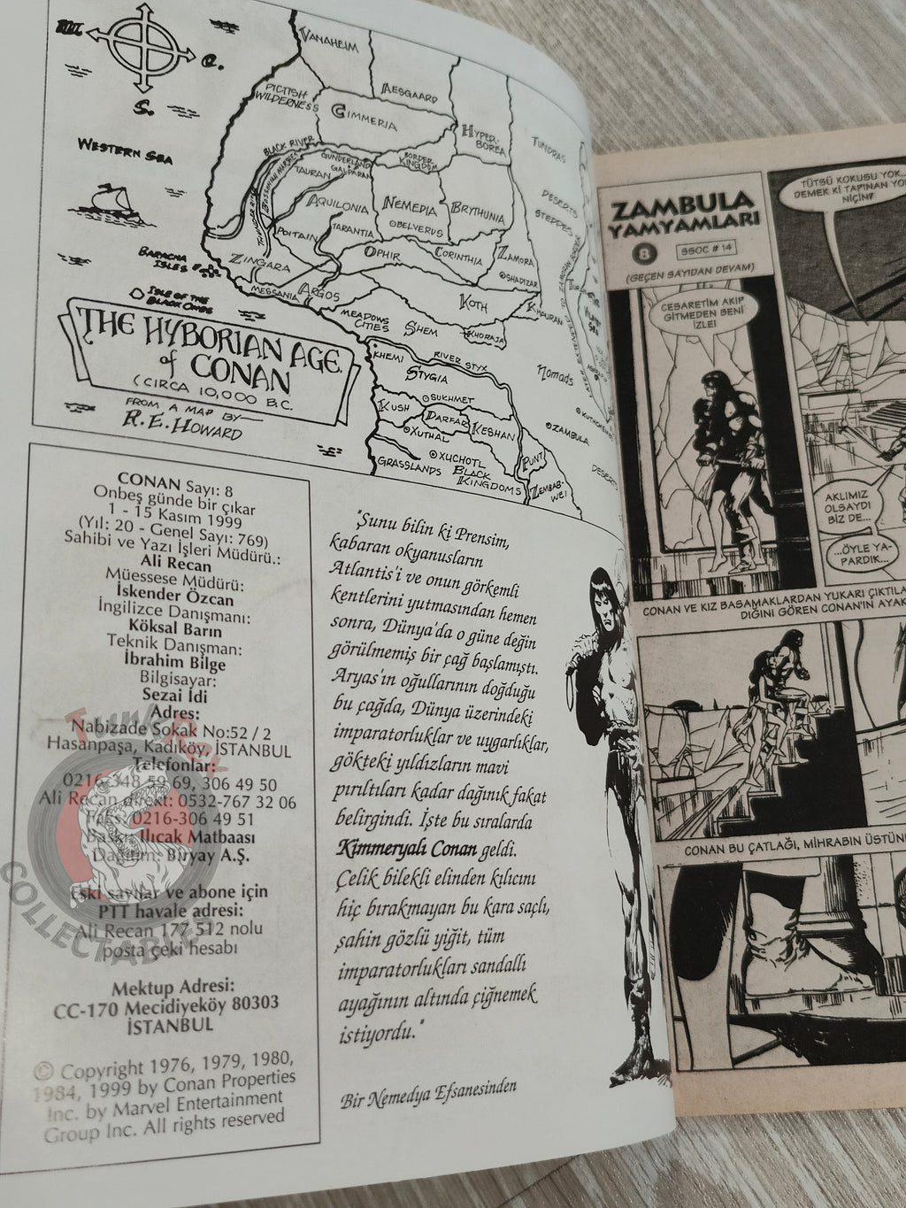 Conan #8 The Savage Sword of Conan #14 #44 Turkish Comic Turkey